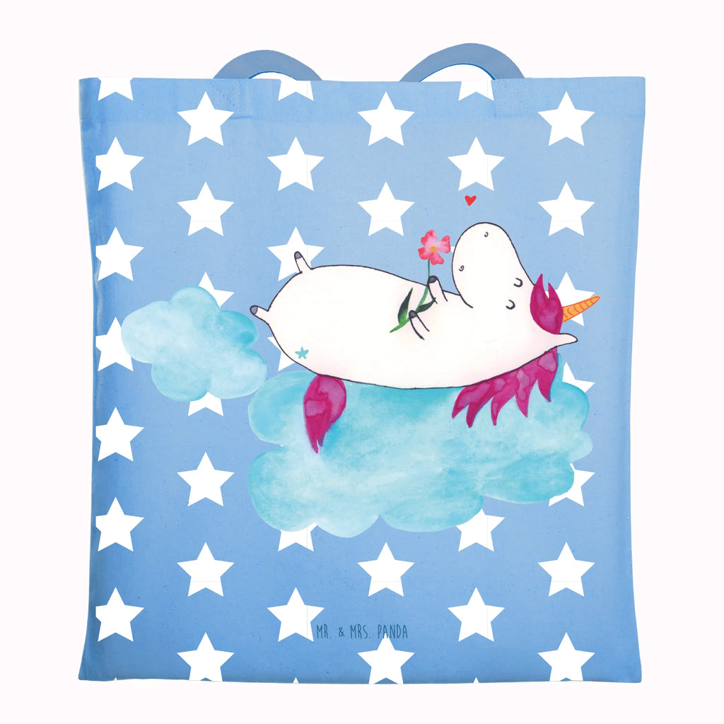 Tragetasche Einhorn verliebt auf Wolke Beuteltasche, Beutel, Einkaufstasche, Jutebeutel, Stoffbeutel, Tasche, Shopper, Umhängetasche, Strandtasche, Schultertasche, Stofftasche, Tragetasche, Badetasche, Jutetasche, Einkaufstüte, Laptoptasche, Einhorn, Einhörner, Einhorn Deko, Pegasus, Unicorn, verliebt, Liebe, Liebesbeweis, Freundin, Wolke