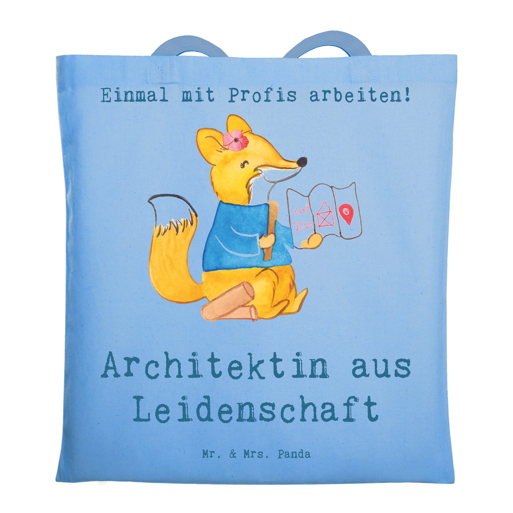 Tragetasche Architektin aus Leidenschaft Beuteltasche, Beutel, Einkaufstasche, Jutebeutel, Stoffbeutel, Tasche, Shopper, Umhängetasche, Strandtasche, Schultertasche, Stofftasche, Tragetasche, Badetasche, Jutetasche, Einkaufstüte, Laptoptasche, Beruf, Ausbildung, Jubiläum, Abschied, Rente, Kollege, Kollegin, Geschenk, Schenken, Arbeitskollege, Mitarbeiter, Firma, Danke, Dankeschön, Architektin, Innenarchitektin, Architekturbüro