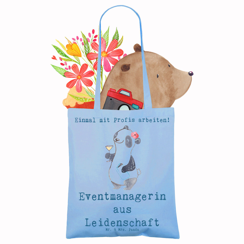 Tragetasche Eventmanagerin aus Leidenschaft Beuteltasche, Beutel, Einkaufstasche, Jutebeutel, Stoffbeutel, Tasche, Shopper, Umhängetasche, Strandtasche, Schultertasche, Stofftasche, Tragetasche, Badetasche, Jutetasche, Einkaufstüte, Laptoptasche, Beruf, Ausbildung, Jubiläum, Abschied, Rente, Kollege, Kollegin, Geschenk, Schenken, Arbeitskollege, Mitarbeiter, Firma, Danke, Dankeschön, Eventmanagerin, Veranstalterin, Promoterin