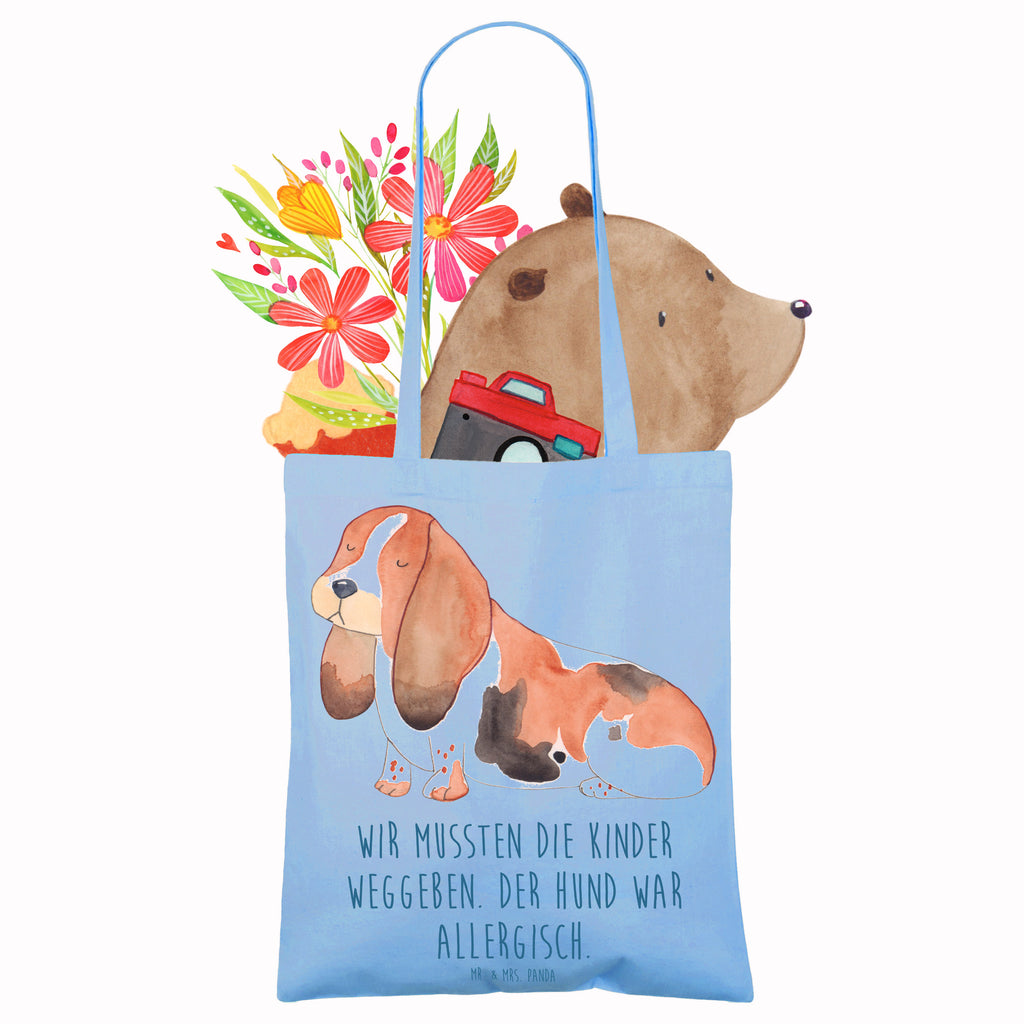 Tragetasche Hund Basset Hound Beuteltasche, Beutel, Einkaufstasche, Jutebeutel, Stoffbeutel, Tasche, Shopper, Umhängetasche, Strandtasche, Schultertasche, Stofftasche, Tragetasche, Badetasche, Jutetasche, Einkaufstüte, Laptoptasche, Hund, Hundemotiv, Haustier, Hunderasse, Tierliebhaber, Hundebesitzer, Sprüche, Basset Hound, Basset, Hundeliebe, kinderlos