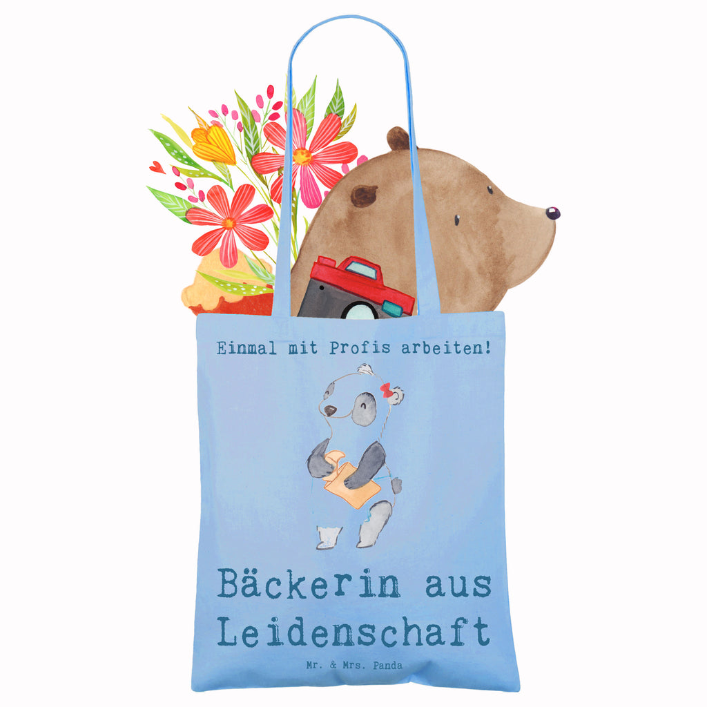 Tragetasche Bäckerin aus Leidenschaft Beuteltasche, Beutel, Einkaufstasche, Jutebeutel, Stoffbeutel, Tasche, Shopper, Umhängetasche, Strandtasche, Schultertasche, Stofftasche, Tragetasche, Badetasche, Jutetasche, Einkaufstüte, Laptoptasche, Beruf, Ausbildung, Jubiläum, Abschied, Rente, Kollege, Kollegin, Geschenk, Schenken, Arbeitskollege, Mitarbeiter, Firma, Danke, Dankeschön, Bäckerin, Konditorin, Brotbäckerin, Bäckerei, Backstube, Bäckerladen, Brotmanufaktur