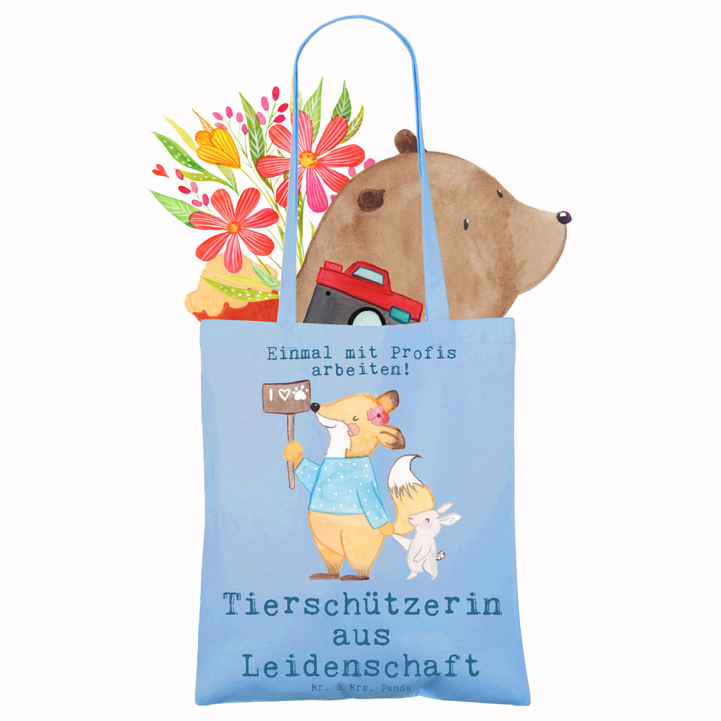 Tragetasche Tierschützerin Leidenschaft Beuteltasche, Beutel, Einkaufstasche, Jutebeutel, Stoffbeutel, Tasche, Shopper, Umhängetasche, Strandtasche, Schultertasche, Stofftasche, Tragetasche, Badetasche, Jutetasche, Einkaufstüte, Laptoptasche, Beruf, Ausbildung, Jubiläum, Abschied, Rente, Kollege, Kollegin, Geschenk, Schenken, Arbeitskollege, Mitarbeiter, Firma, Danke, Dankeschön