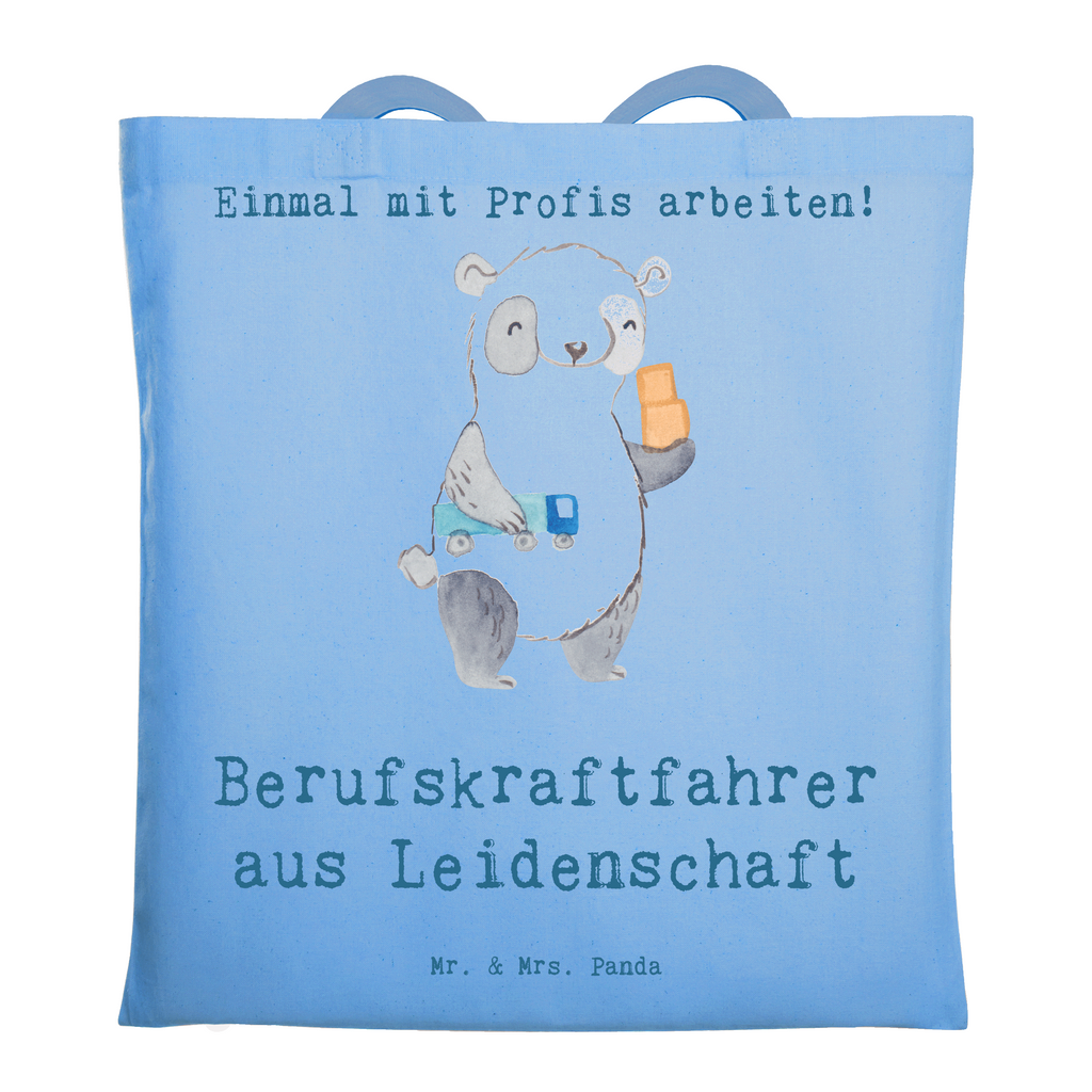 Tragetasche Berufskraftfahrer aus Leidenschaft Beuteltasche, Beutel, Einkaufstasche, Jutebeutel, Stoffbeutel, Tasche, Shopper, Umhängetasche, Strandtasche, Schultertasche, Stofftasche, Tragetasche, Badetasche, Jutetasche, Einkaufstüte, Laptoptasche, Beruf, Ausbildung, Jubiläum, Abschied, Rente, Kollege, Kollegin, Geschenk, Schenken, Arbeitskollege, Mitarbeiter, Firma, Danke, Dankeschön