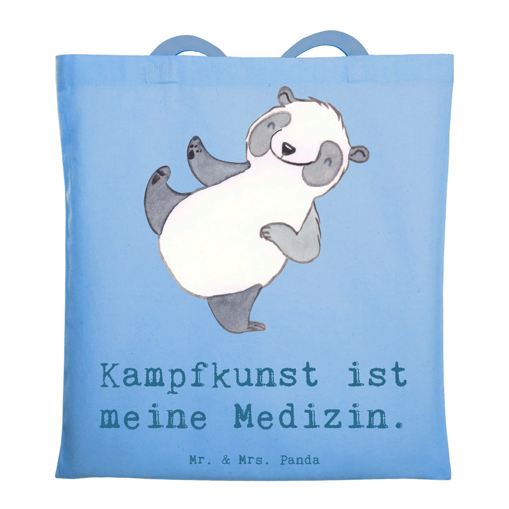 Tragetasche Panda Kampfkunst Beuteltasche, Beutel, Einkaufstasche, Jutebeutel, Stoffbeutel, Tasche, Shopper, Umhängetasche, Strandtasche, Schultertasche, Stofftasche, Tragetasche, Badetasche, Jutetasche, Einkaufstüte, Laptoptasche, Geschenk, Sport, Sportart, Hobby, Schenken, Danke, Dankeschön, Auszeichnung, Gewinn, Sportler, Kampfkunst, Kampfsportarten, Selbstverteidigung