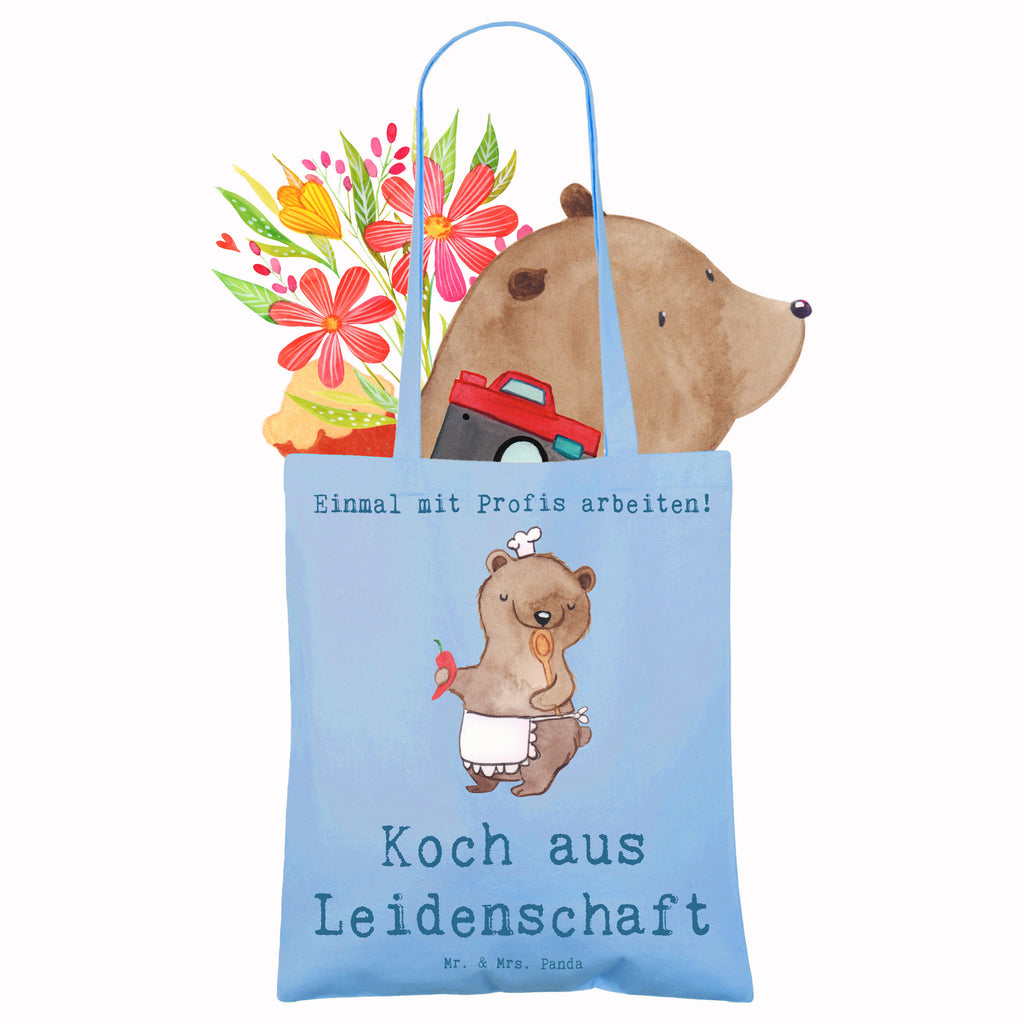 Tragetasche Koch aus Leidenschaft Beuteltasche, Beutel, Einkaufstasche, Jutebeutel, Stoffbeutel, Tasche, Shopper, Umhängetasche, Strandtasche, Schultertasche, Stofftasche, Tragetasche, Badetasche, Jutetasche, Einkaufstüte, Laptoptasche, Beruf, Ausbildung, Jubiläum, Abschied, Rente, Kollege, Kollegin, Geschenk, Schenken, Arbeitskollege, Mitarbeiter, Firma, Danke, Dankeschön, Koch, Chefkoch, Küchenchef, Küchenmeister, Schiffskoch, Sternekoch, Fernsehkoch, Restaurant