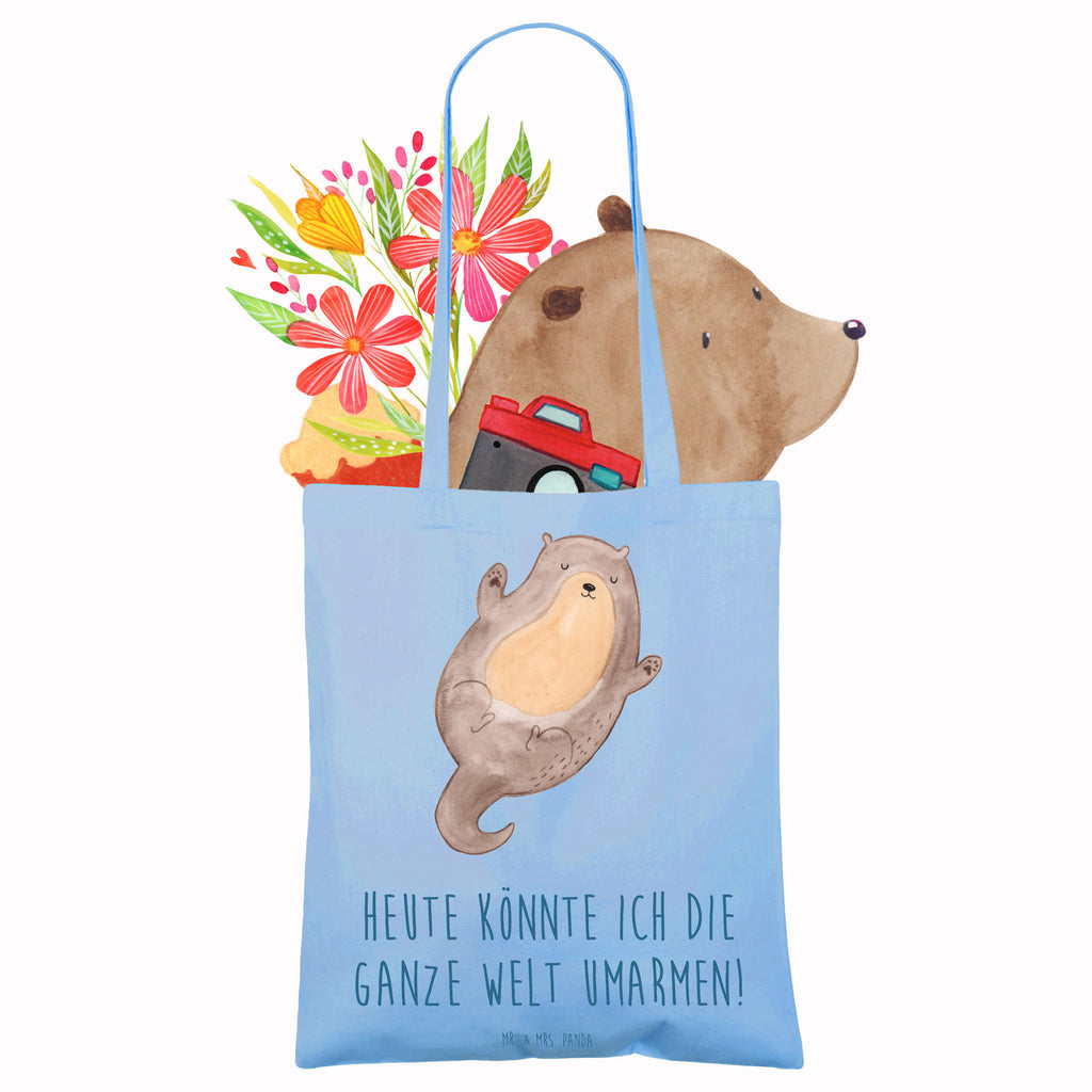 Tragetasche Otter Umarmen Beuteltasche, Beutel, Einkaufstasche, Jutebeutel, Stoffbeutel, Tasche, Shopper, Umhängetasche, Strandtasche, Schultertasche, Stofftasche, Tragetasche, Badetasche, Jutetasche, Einkaufstüte, Laptoptasche, Otter, Fischotter, Seeotter, Otter Seeotter See Otter