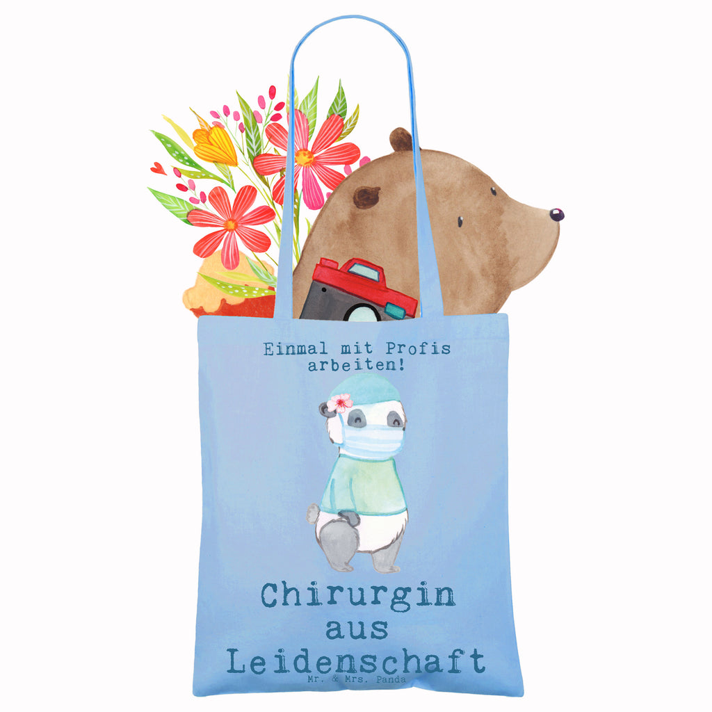 Tragetasche Chirurgin aus Leidenschaft Beuteltasche, Beutel, Einkaufstasche, Jutebeutel, Stoffbeutel, Tasche, Shopper, Umhängetasche, Strandtasche, Schultertasche, Stofftasche, Tragetasche, Badetasche, Jutetasche, Einkaufstüte, Laptoptasche, Beruf, Ausbildung, Jubiläum, Abschied, Rente, Kollege, Kollegin, Geschenk, Schenken, Arbeitskollege, Mitarbeiter, Firma, Danke, Dankeschön, Chirurgin, Unfallchirurgini, Notfallchirurgin, Krankenhaus, Ärztin, Medizinerin