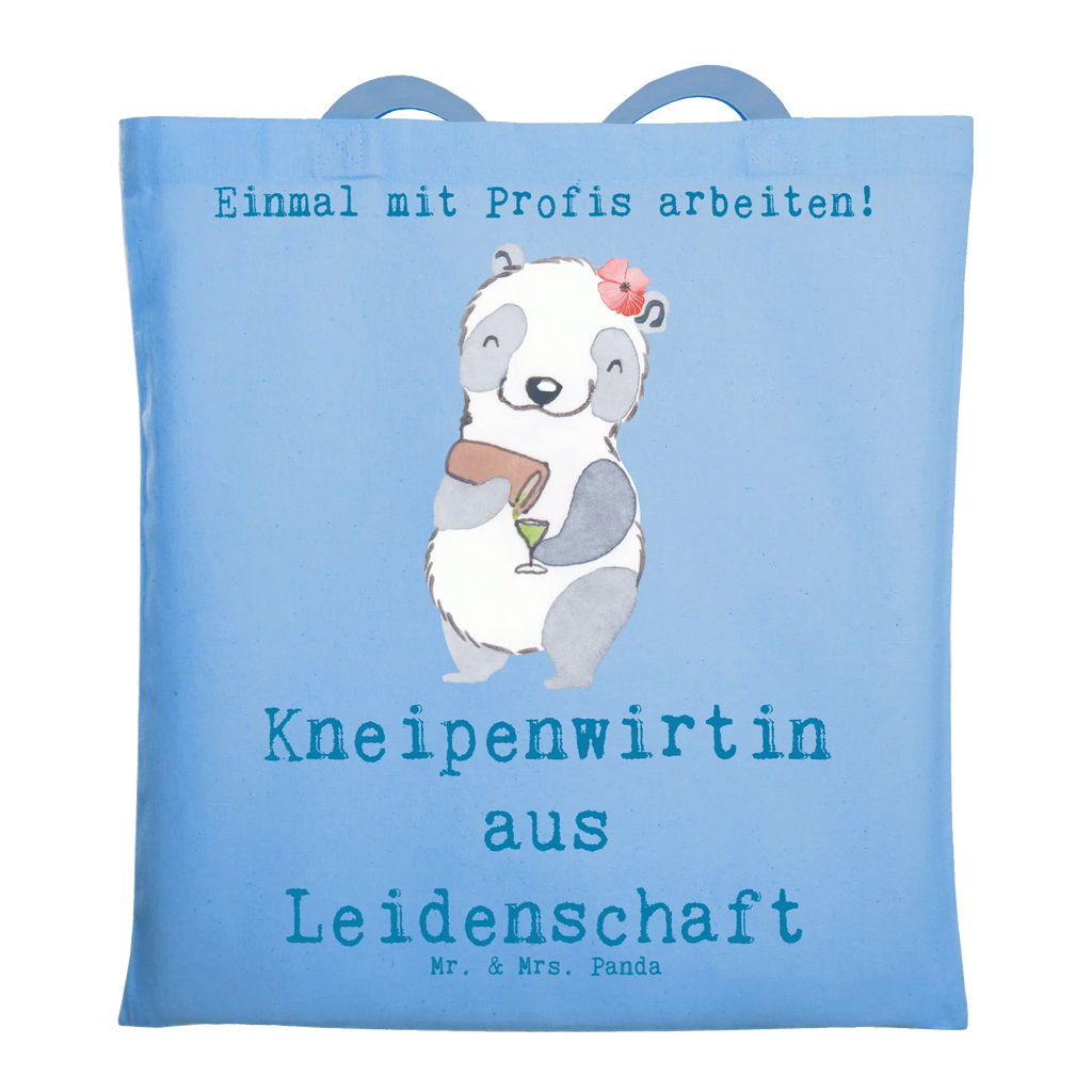 Tragetasche Kneipenwirtin aus Leidenschaft Beuteltasche, Beutel, Einkaufstasche, Jutebeutel, Stoffbeutel, Tasche, Shopper, Umhängetasche, Strandtasche, Schultertasche, Stofftasche, Tragetasche, Badetasche, Jutetasche, Einkaufstüte, Laptoptasche, Beruf, Ausbildung, Jubiläum, Abschied, Rente, Kollege, Kollegin, Geschenk, Schenken, Arbeitskollege, Mitarbeiter, Firma, Danke, Dankeschön, Kneipenwirtin, Gastwirtin, Gaststätte, Kneipe, Eröffnung, Barkeeperin, Rum, Bar