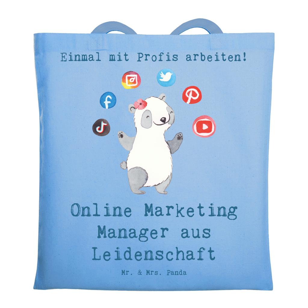 Tragetasche Online Marketing Manager aus Leidenschaft Beuteltasche, Beutel, Einkaufstasche, Jutebeutel, Stoffbeutel, Tasche, Shopper, Umhängetasche, Strandtasche, Schultertasche, Stofftasche, Tragetasche, Badetasche, Jutetasche, Einkaufstüte, Laptoptasche, Beruf, Ausbildung, Jubiläum, Abschied, Rente, Kollege, Kollegin, Geschenk, Schenken, Arbeitskollege, Mitarbeiter, Firma, Danke, Dankeschön, Online Marketing, Manager, Marketingmanager, Influencer Marketing, Digital Marketing