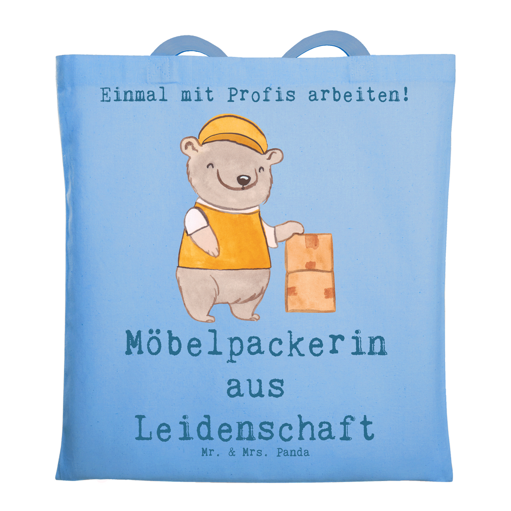 Tragetasche Möbelpackerin aus Leidenschaft Beuteltasche, Beutel, Einkaufstasche, Jutebeutel, Stoffbeutel, Tasche, Shopper, Umhängetasche, Strandtasche, Schultertasche, Stofftasche, Tragetasche, Badetasche, Jutetasche, Einkaufstüte, Laptoptasche, Beruf, Ausbildung, Jubiläum, Abschied, Rente, Kollege, Kollegin, Geschenk, Schenken, Arbeitskollege, Mitarbeiter, Firma, Danke, Dankeschön, Möbelpackerin, Umzugshelferin, Umzugsfirma, Umzugsservice