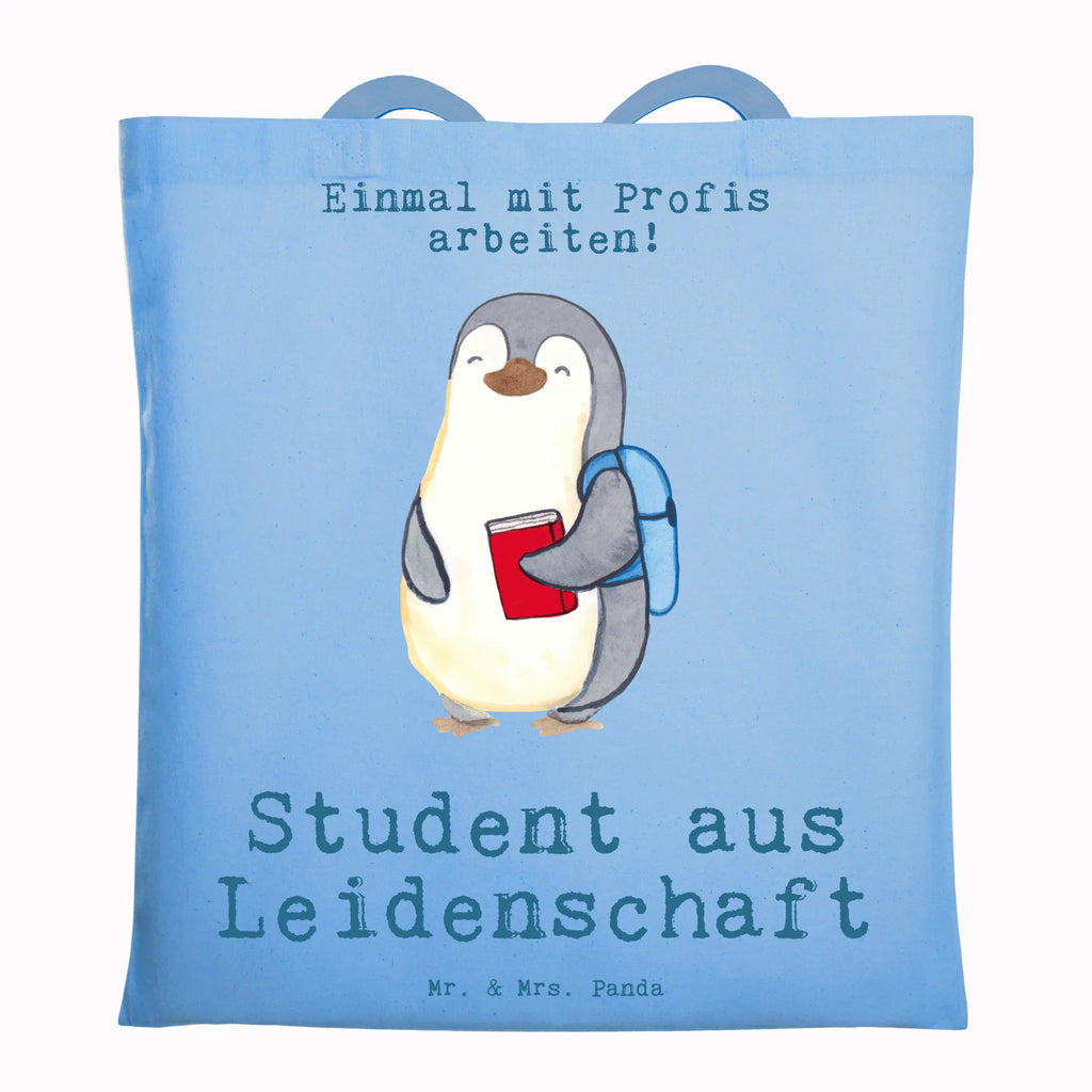 Tragetasche Student aus Leidenschaft Beuteltasche, Beutel, Einkaufstasche, Jutebeutel, Stoffbeutel, Tasche, Shopper, Umhängetasche, Strandtasche, Schultertasche, Stofftasche, Tragetasche, Badetasche, Jutetasche, Einkaufstüte, Laptoptasche, Beruf, Ausbildung, Jubiläum, Abschied, Rente, Kollege, Kollegin, Geschenk, Schenken, Arbeitskollege, Mitarbeiter, Firma, Danke, Dankeschön