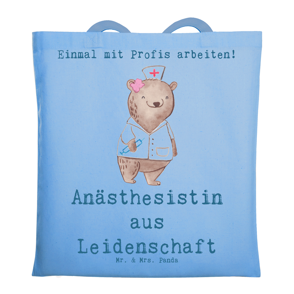 Tragetasche Anästhesistin aus Leidenschaft Beuteltasche, Beutel, Einkaufstasche, Jutebeutel, Stoffbeutel, Tasche, Shopper, Umhängetasche, Strandtasche, Schultertasche, Stofftasche, Tragetasche, Badetasche, Jutetasche, Einkaufstüte, Laptoptasche, Beruf, Ausbildung, Jubiläum, Abschied, Rente, Kollege, Kollegin, Geschenk, Schenken, Arbeitskollege, Mitarbeiter, Firma, Danke, Dankeschön, Anästhesistin, Narkoseärztin, Anästhesie, Krankenhaus, Studium