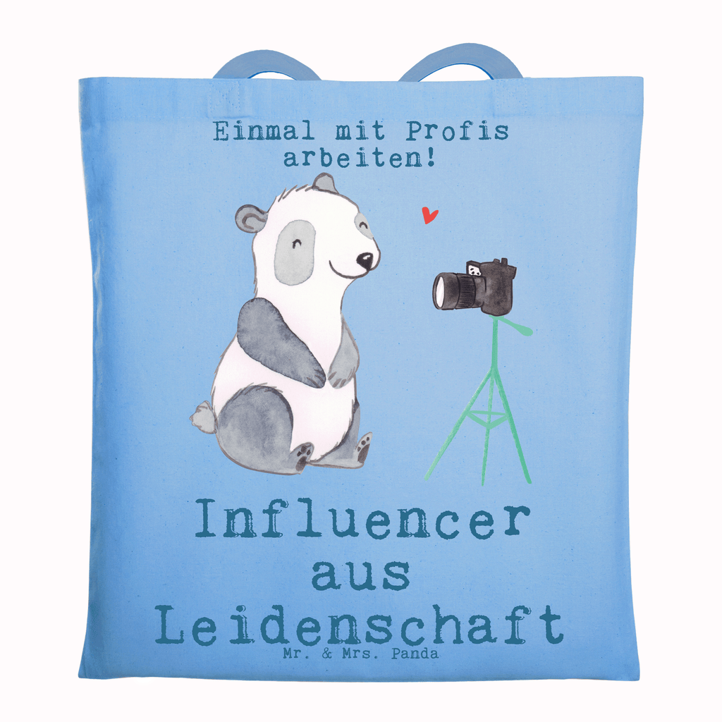 Tragetasche Influencer aus Leidenschaft Beuteltasche, Beutel, Einkaufstasche, Jutebeutel, Stoffbeutel, Tasche, Shopper, Umhängetasche, Strandtasche, Schultertasche, Stofftasche, Tragetasche, Badetasche, Jutetasche, Einkaufstüte, Laptoptasche, Beruf, Ausbildung, Jubiläum, Abschied, Rente, Kollege, Kollegin, Geschenk, Schenken, Arbeitskollege, Mitarbeiter, Firma, Danke, Dankeschön