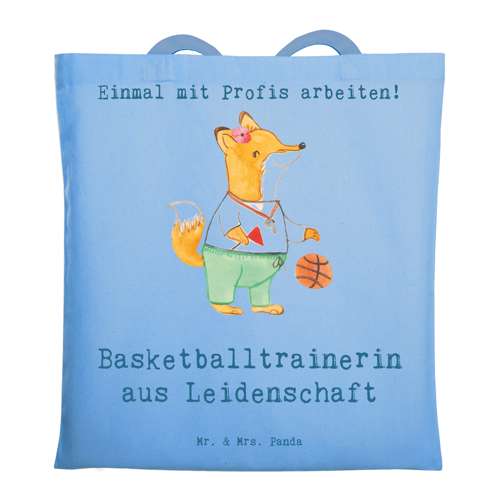 Tragetasche Basketballtrainerin aus Leidenschaft Beuteltasche, Beutel, Einkaufstasche, Jutebeutel, Stoffbeutel, Tasche, Shopper, Umhängetasche, Strandtasche, Schultertasche, Stofftasche, Tragetasche, Badetasche, Jutetasche, Einkaufstüte, Laptoptasche, Beruf, Ausbildung, Jubiläum, Abschied, Rente, Kollege, Kollegin, Geschenk, Schenken, Arbeitskollege, Mitarbeiter, Firma, Danke, Dankeschön, Basketballtrainerin, Basketball, Sport, Ballsport, Basketballcoach, Basketballerin, Verein