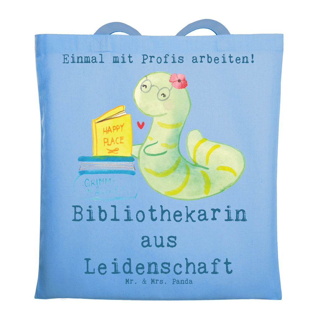 Tragetasche Bibliothekarin aus Leidenschaft Beuteltasche, Beutel, Einkaufstasche, Jutebeutel, Stoffbeutel, Tasche, Shopper, Umhängetasche, Strandtasche, Schultertasche, Stofftasche, Tragetasche, Badetasche, Jutetasche, Einkaufstüte, Laptoptasche, Beruf, Ausbildung, Jubiläum, Abschied, Rente, Kollege, Kollegin, Geschenk, Schenken, Arbeitskollege, Mitarbeiter, Firma, Danke, Dankeschön, Bibliothekarin, Buchhandlung, Bibliothek, Bücherwurm, Leseratte, Bücherliebe