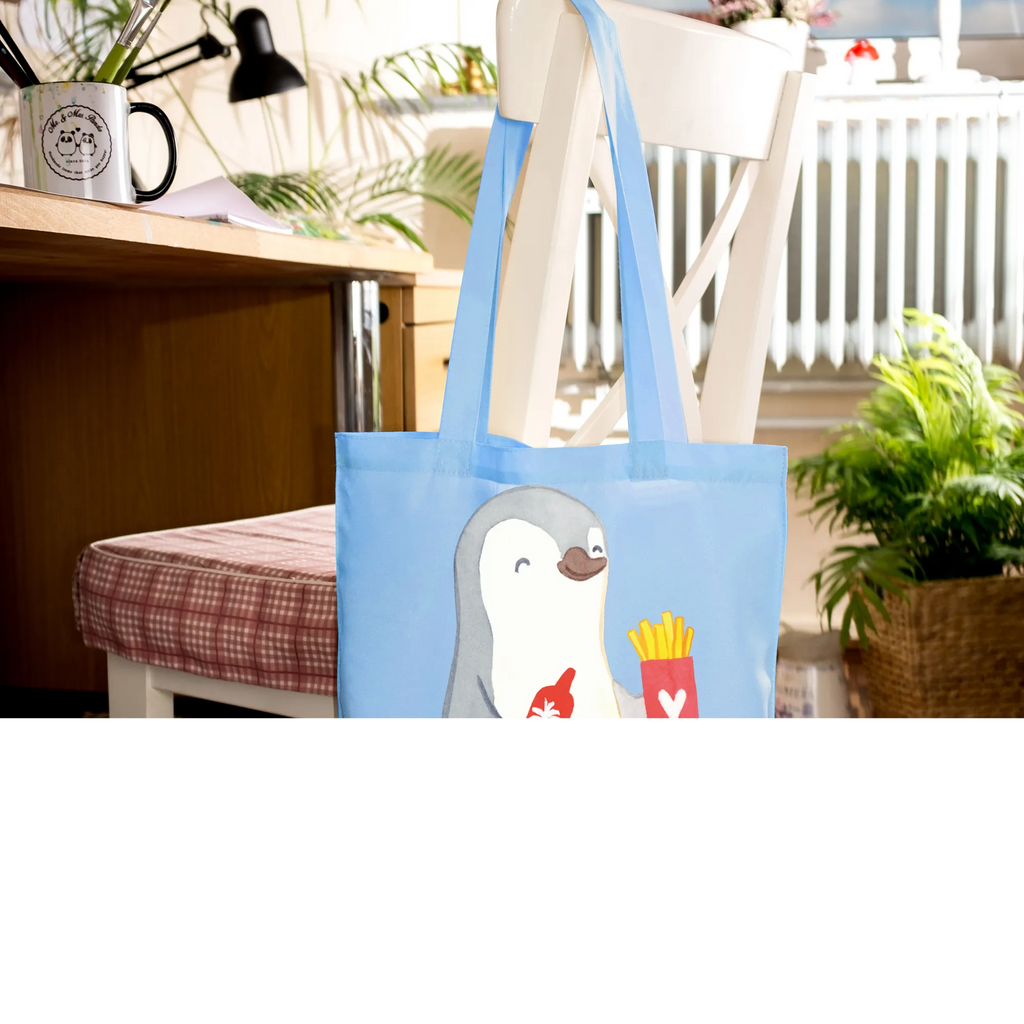 Tragetasche Pinguin Pommes Beuteltasche, Beutel, Einkaufstasche, Jutebeutel, Stoffbeutel, Tasche, Shopper, Umhängetasche, Strandtasche, Schultertasche, Stofftasche, Tragetasche, Badetasche, Jutetasche, Einkaufstüte, Laptoptasche, Liebe, Partner, Freund, Freundin, Ehemann, Ehefrau, Heiraten, Verlobung, Heiratsantrag, Liebesgeschenk, Jahrestag, Hocheitstag, Valentinstag, Geschenk für Frauen, Hochzeitstag, Mitbringsel, Geschenk für Freundin, Geschenk für Partner, Liebesbeweis, für Männer, für Ehemann