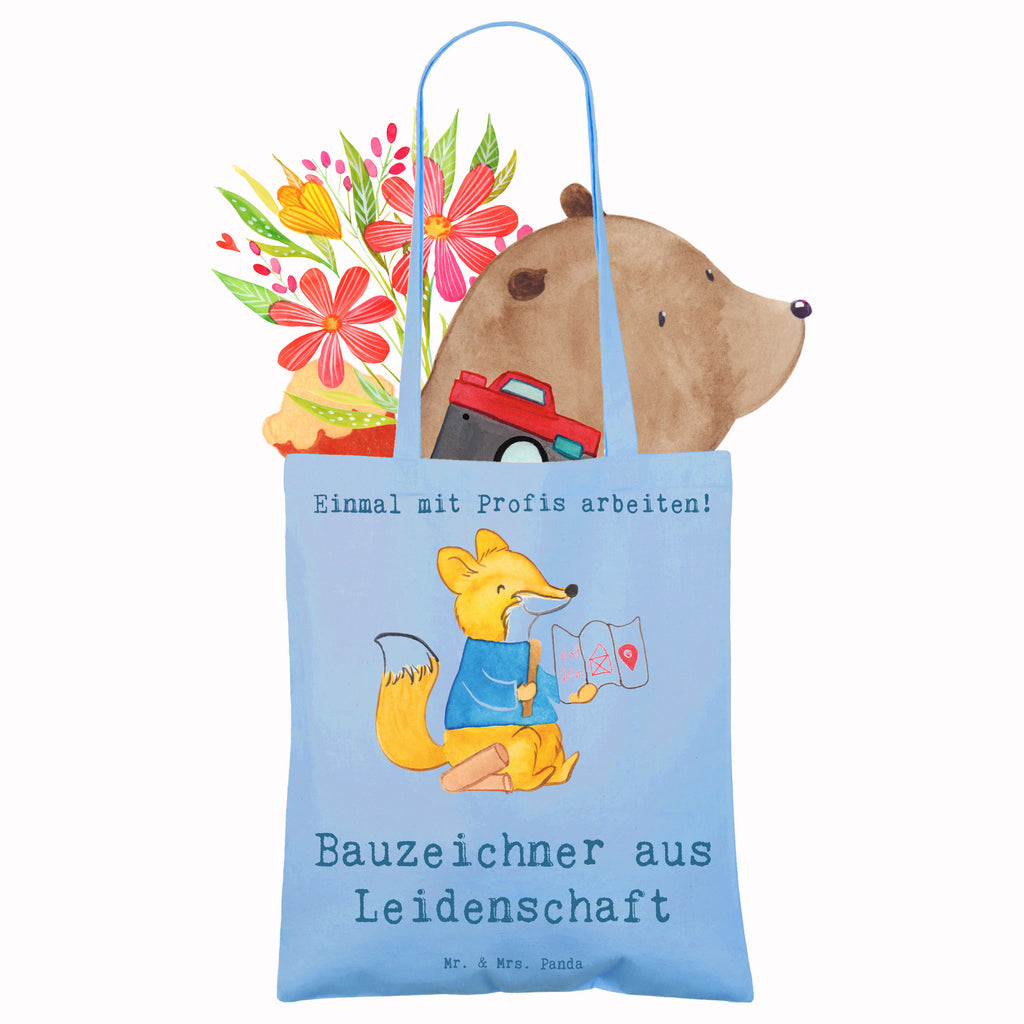 Tragetasche Bauzeichner aus Leidenschaft Beuteltasche, Beutel, Einkaufstasche, Jutebeutel, Stoffbeutel, Tasche, Shopper, Umhängetasche, Strandtasche, Schultertasche, Stofftasche, Tragetasche, Badetasche, Jutetasche, Einkaufstüte, Laptoptasche, Beruf, Ausbildung, Jubiläum, Abschied, Rente, Kollege, Kollegin, Geschenk, Schenken, Arbeitskollege, Mitarbeiter, Firma, Danke, Dankeschön