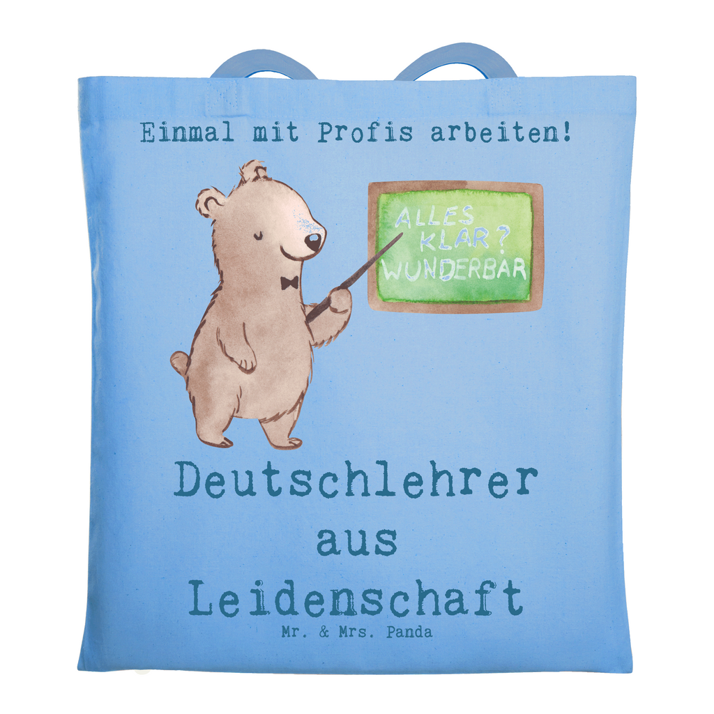 Tragetasche Deutschlehrer aus Leidenschaft Beuteltasche, Beutel, Einkaufstasche, Jutebeutel, Stoffbeutel, Tasche, Shopper, Umhängetasche, Strandtasche, Schultertasche, Stofftasche, Tragetasche, Badetasche, Jutetasche, Einkaufstüte, Laptoptasche, Beruf, Ausbildung, Jubiläum, Abschied, Rente, Kollege, Kollegin, Geschenk, Schenken, Arbeitskollege, Mitarbeiter, Firma, Danke, Dankeschön, Deutschlehrer, Deutschunterricht, Schule, Grundschule