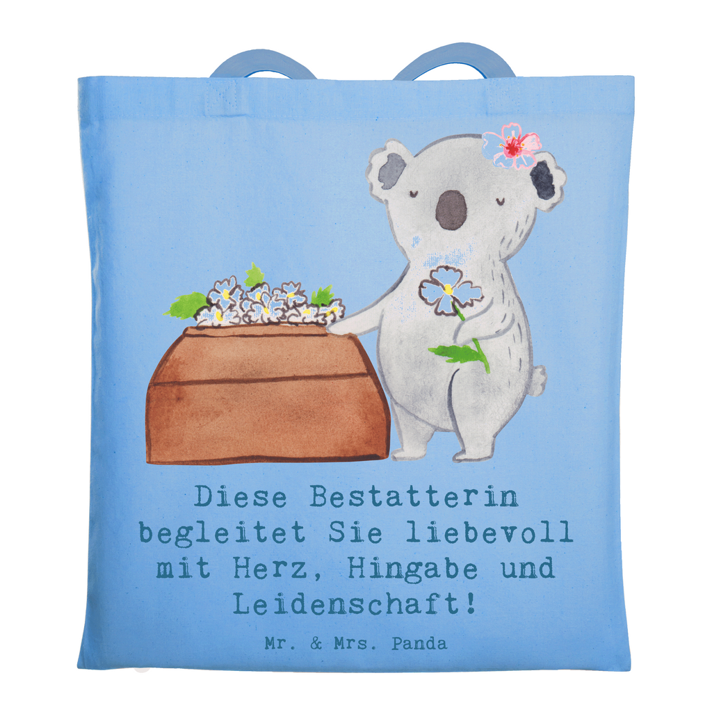 Tragetasche Bestatterin mit Herz Beuteltasche, Beutel, Einkaufstasche, Jutebeutel, Stoffbeutel, Tasche, Shopper, Umhängetasche, Strandtasche, Schultertasche, Stofftasche, Tragetasche, Badetasche, Jutetasche, Einkaufstüte, Laptoptasche, Beruf, Ausbildung, Jubiläum, Abschied, Rente, Kollege, Kollegin, Geschenk, Schenken, Arbeitskollege, Mitarbeiter, Firma, Danke, Dankeschön