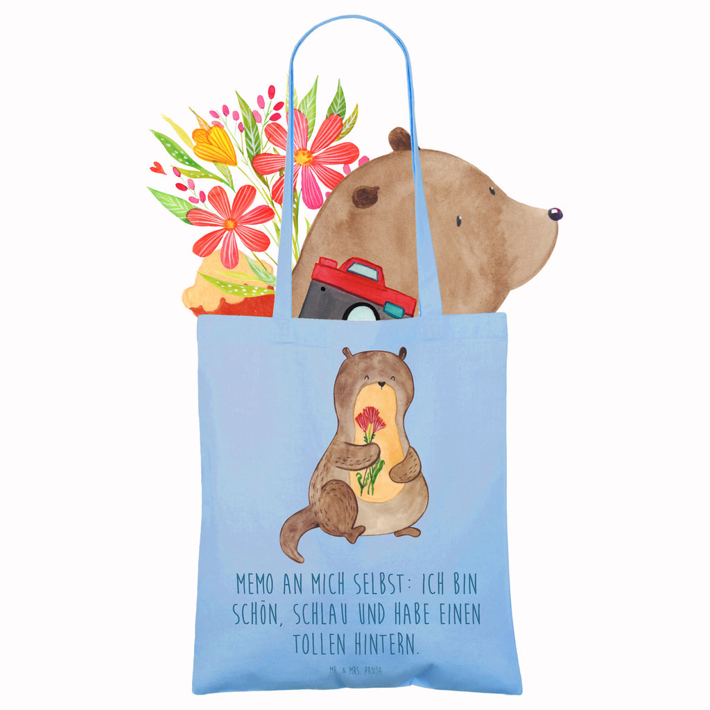 Tragetasche Otter Blumenstrauß Beuteltasche, Beutel, Einkaufstasche, Jutebeutel, Stoffbeutel, Tasche, Shopper, Umhängetasche, Strandtasche, Schultertasche, Stofftasche, Tragetasche, Badetasche, Jutetasche, Einkaufstüte, Laptoptasche, Otter, Fischotter, Seeotter, Otter Seeotter See Otter