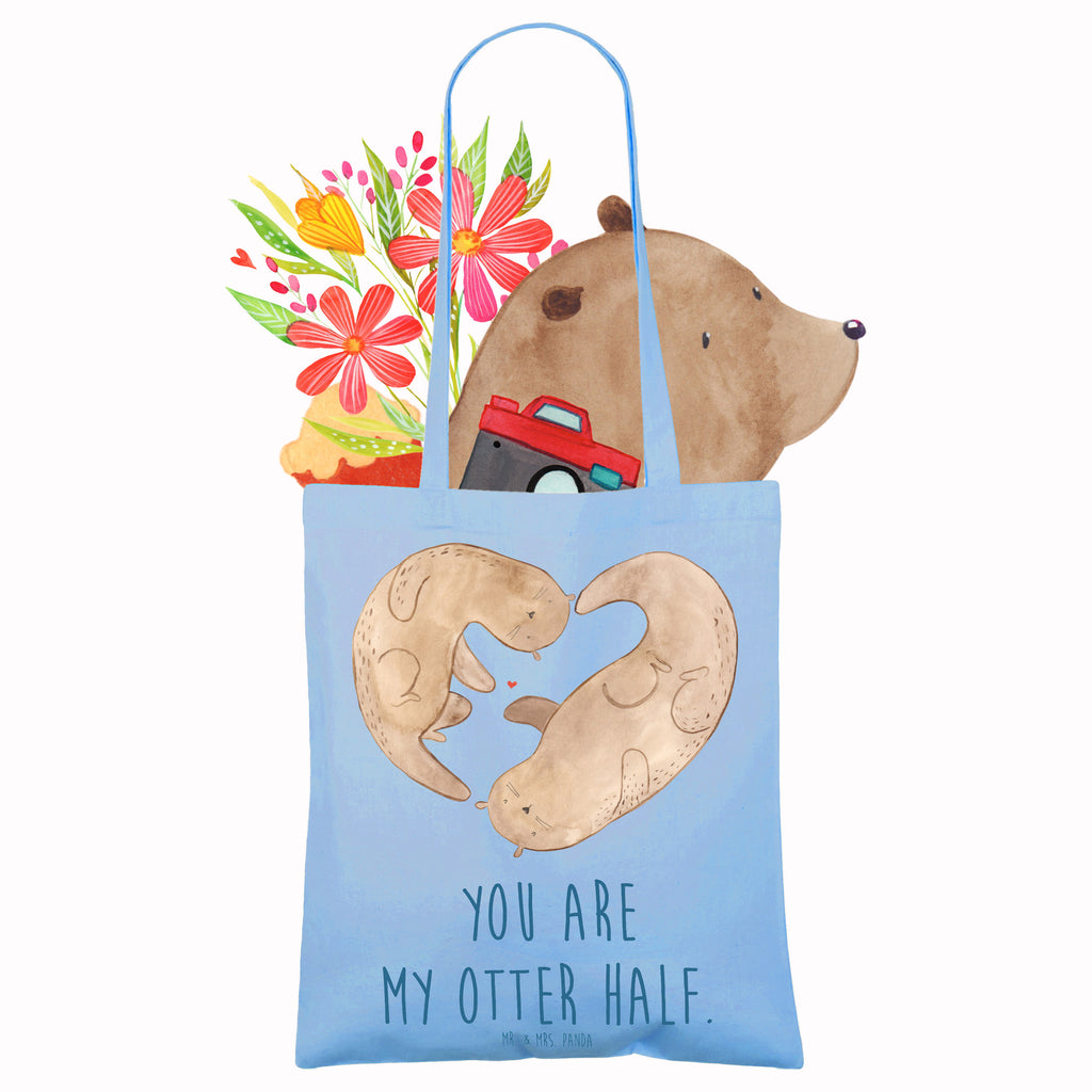 Tragetasche Otter Herz Beuteltasche, Beutel, Einkaufstasche, Jutebeutel, Stoffbeutel, Tasche, Shopper, Umhängetasche, Strandtasche, Schultertasche, Stofftasche, Tragetasche, Badetasche, Jutetasche, Einkaufstüte, Laptoptasche, Otter, Fischotter, Seeotter, Liebe, Herz, Liebesbeweis, Liebesgeschenk, Bessere Hälfte, Love you, Jahrestag, Hochzeitstag, Verlobung, gemeinsames Leben