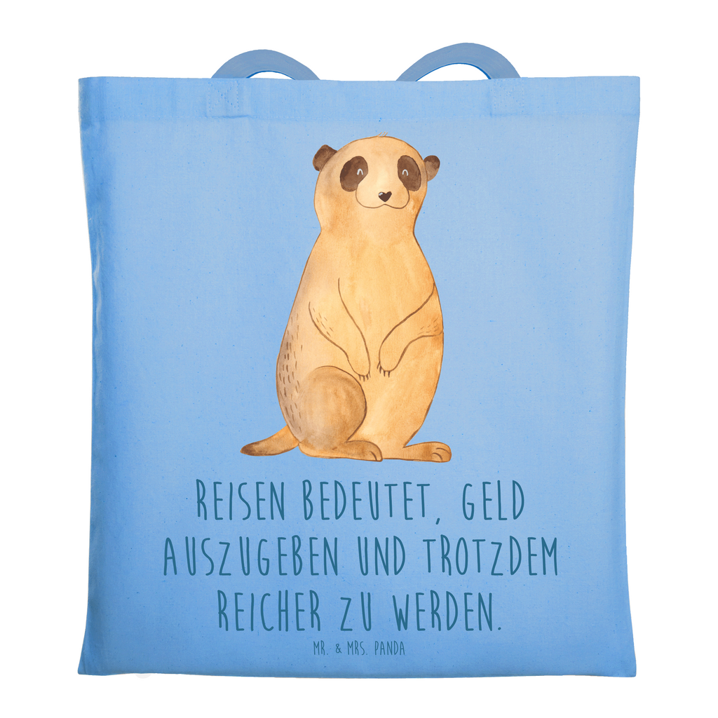 Tragetasche Erdmännchen Beuteltasche, Beutel, Einkaufstasche, Jutebeutel, Stoffbeutel, Tasche, Shopper, Umhängetasche, Strandtasche, Schultertasche, Stofftasche, Tragetasche, Badetasche, Jutetasche, Einkaufstüte, Laptoptasche, Afrika, Wildtiere, Erdmännchen, Reisen, Spruch, Weltreise, Afrikareise, Roadtrip, Traveling