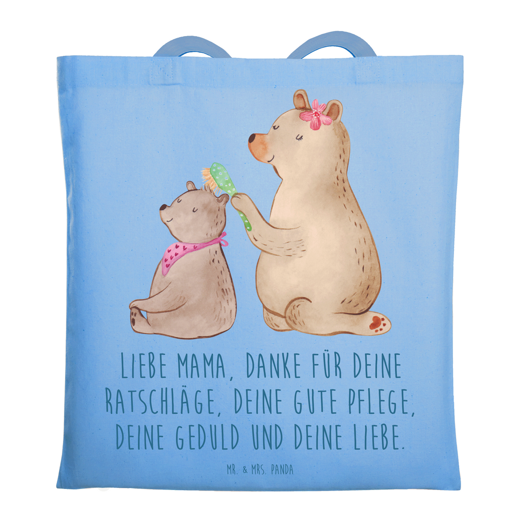 Tragetasche Bär mit Kind Beuteltasche, Beutel, Einkaufstasche, Jutebeutel, Stoffbeutel, Tasche, Shopper, Umhängetasche, Strandtasche, Schultertasche, Stofftasche, Tragetasche, Badetasche, Jutetasche, Einkaufstüte, Laptoptasche, Familie, Vatertag, Muttertag, Bruder, Schwester, Mama, Papa, Oma, Opa, Geschenk, Mutti, Mutter