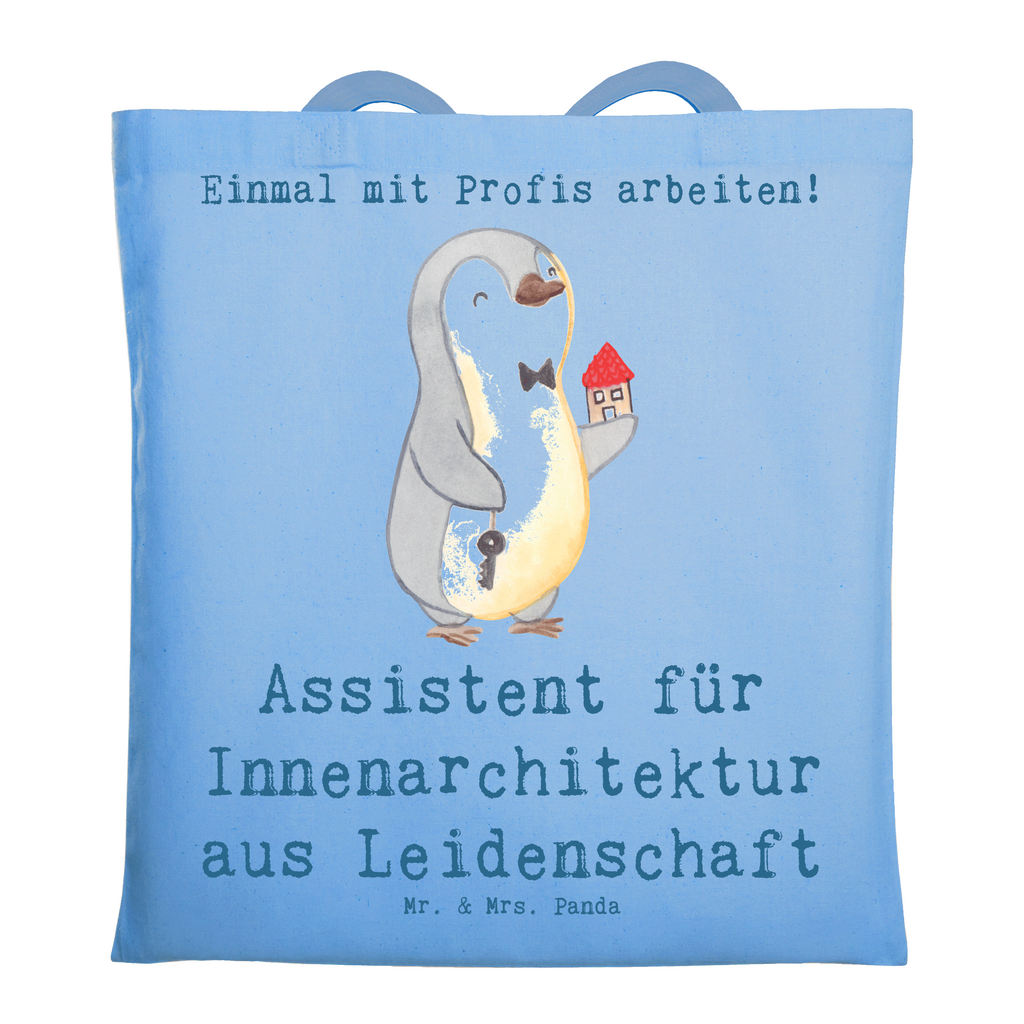 Tragetasche Assistent für Innenarchitektur aus Leidenschaft Beuteltasche, Beutel, Einkaufstasche, Jutebeutel, Stoffbeutel, Tasche, Shopper, Umhängetasche, Strandtasche, Schultertasche, Stofftasche, Tragetasche, Badetasche, Jutetasche, Einkaufstüte, Laptoptasche, Beruf, Ausbildung, Jubiläum, Abschied, Rente, Kollege, Kollegin, Geschenk, Schenken, Arbeitskollege, Mitarbeiter, Firma, Danke, Dankeschön