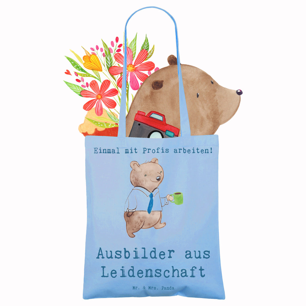 Tragetasche Ausbilder aus Leidenschaft Beuteltasche, Beutel, Einkaufstasche, Jutebeutel, Stoffbeutel, Tasche, Shopper, Umhängetasche, Strandtasche, Schultertasche, Stofftasche, Tragetasche, Badetasche, Jutetasche, Einkaufstüte, Laptoptasche, Beruf, Ausbildung, Jubiläum, Abschied, Rente, Kollege, Kollegin, Geschenk, Schenken, Arbeitskollege, Mitarbeiter, Firma, Danke, Dankeschön, Ausbilder, Tutor, Ausbilderprüfung