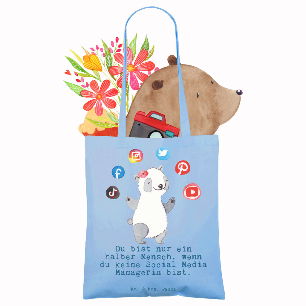 Tragetasche Social Media Managerin Herz Beuteltasche, Beutel, Einkaufstasche, Jutebeutel, Stoffbeutel, Tasche, Shopper, Umhängetasche, Strandtasche, Schultertasche, Stofftasche, Tragetasche, Badetasche, Jutetasche, Einkaufstüte, Laptoptasche, Beruf, Ausbildung, Jubiläum, Abschied, Rente, Kollege, Kollegin, Geschenk, Schenken, Arbeitskollege, Mitarbeiter, Firma, Danke, Dankeschön