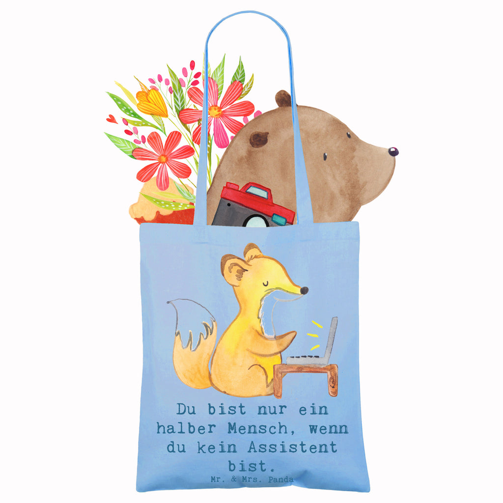 Tragetasche Assistent mit Herz Beuteltasche, Beutel, Einkaufstasche, Jutebeutel, Stoffbeutel, Tasche, Shopper, Umhängetasche, Strandtasche, Schultertasche, Stofftasche, Tragetasche, Badetasche, Jutetasche, Einkaufstüte, Laptoptasche, Beruf, Ausbildung, Jubiläum, Abschied, Rente, Kollege, Kollegin, Geschenk, Schenken, Arbeitskollege, Mitarbeiter, Firma, Danke, Dankeschön