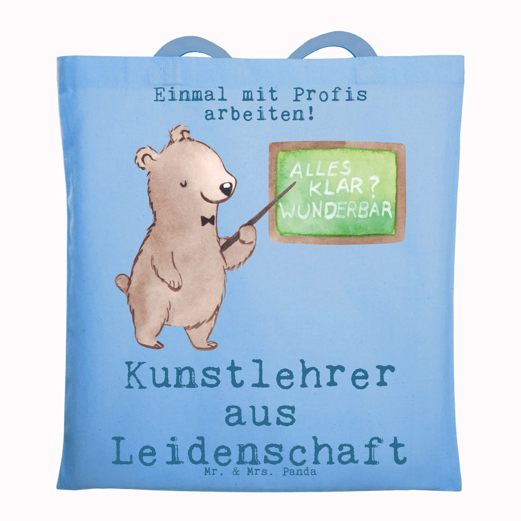 Tragetasche Kunstlehrer aus Leidenschaft Beuteltasche, Beutel, Einkaufstasche, Jutebeutel, Stoffbeutel, Tasche, Shopper, Umhängetasche, Strandtasche, Schultertasche, Stofftasche, Tragetasche, Badetasche, Jutetasche, Einkaufstüte, Laptoptasche, Beruf, Ausbildung, Jubiläum, Abschied, Rente, Kollege, Kollegin, Geschenk, Schenken, Arbeitskollege, Mitarbeiter, Firma, Danke, Dankeschön, Kunstlehrer, Kunstunterricht, Kunstschule