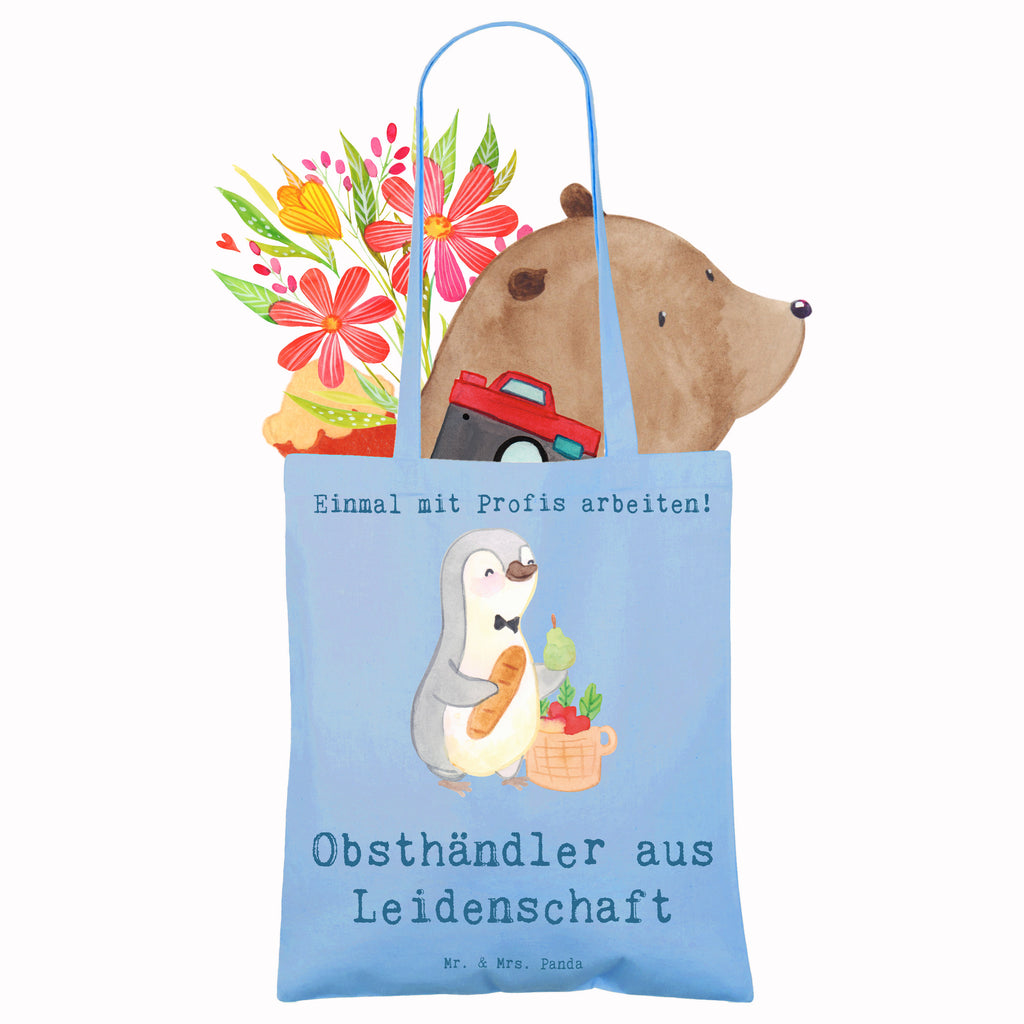 Tragetasche Obsthändler aus Leidenschaft Beuteltasche, Beutel, Einkaufstasche, Jutebeutel, Stoffbeutel, Tasche, Shopper, Umhängetasche, Strandtasche, Schultertasche, Stofftasche, Tragetasche, Badetasche, Jutetasche, Einkaufstüte, Laptoptasche, Beruf, Ausbildung, Jubiläum, Abschied, Rente, Kollege, Kollegin, Geschenk, Schenken, Arbeitskollege, Mitarbeiter, Firma, Danke, Dankeschön, Obsthändler, Obstverkäufer, Wochenmarkthändler, Obstbauer, Obst- und Gemüsehändler, Obstplantage