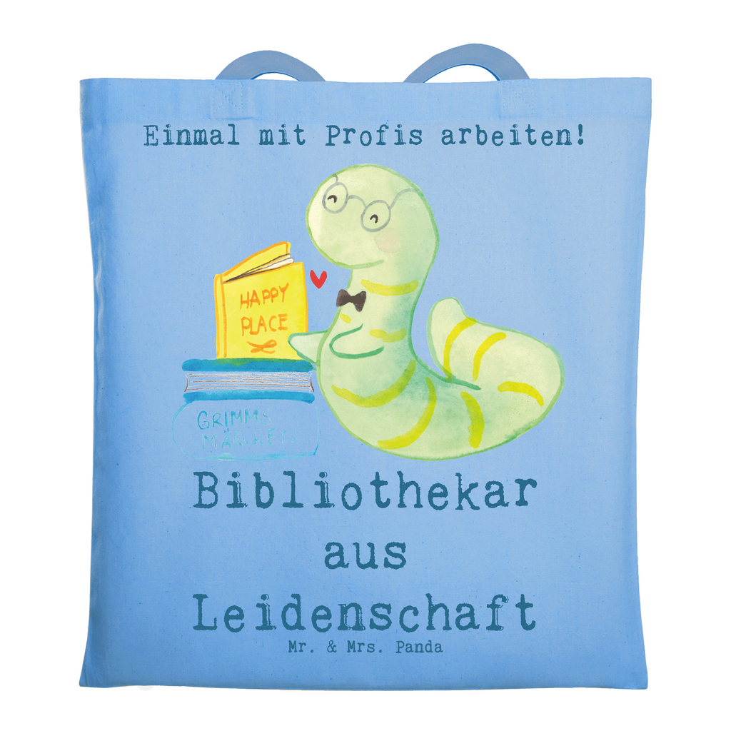 Tragetasche Bibliothekar aus Leidenschaft Beuteltasche, Beutel, Einkaufstasche, Jutebeutel, Stoffbeutel, Tasche, Shopper, Umhängetasche, Strandtasche, Schultertasche, Stofftasche, Tragetasche, Badetasche, Jutetasche, Einkaufstüte, Laptoptasche, Beruf, Ausbildung, Jubiläum, Abschied, Rente, Kollege, Kollegin, Geschenk, Schenken, Arbeitskollege, Mitarbeiter, Firma, Danke, Dankeschön, Bibliothekar, Buchhandlung, Bibliothek, Bücherwurm, Leseratte, Bücherliebe