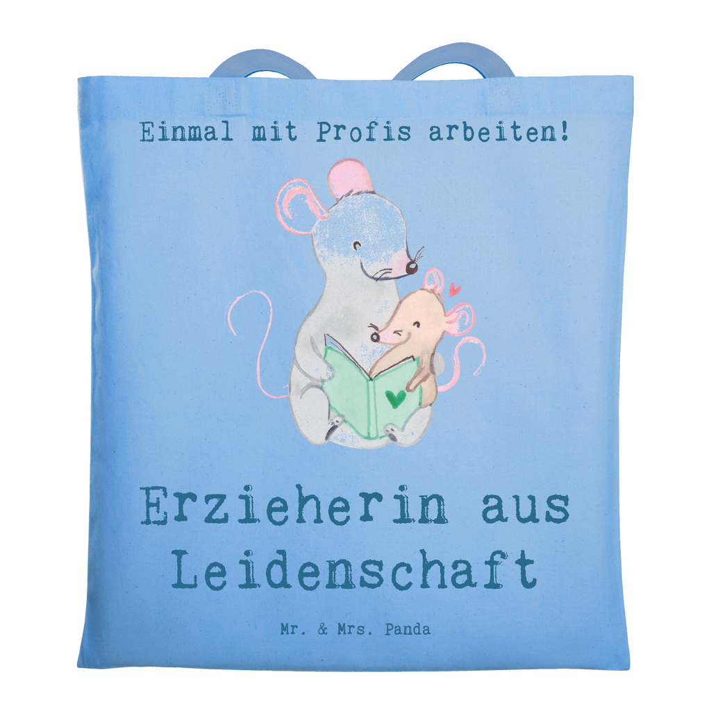 Tragetasche Erzieherin aus Leidenschaft Beuteltasche, Beutel, Einkaufstasche, Jutebeutel, Stoffbeutel, Tasche, Shopper, Umhängetasche, Strandtasche, Schultertasche, Stofftasche, Tragetasche, Badetasche, Jutetasche, Einkaufstüte, Laptoptasche, Beruf, Ausbildung, Jubiläum, Abschied, Rente, Kollege, Kollegin, Geschenk, Schenken, Arbeitskollege, Mitarbeiter, Firma, Danke, Dankeschön, Erzieherin, Kindergärtnerin, Pädagogin, Abschiedsgeschenke Kindergarten