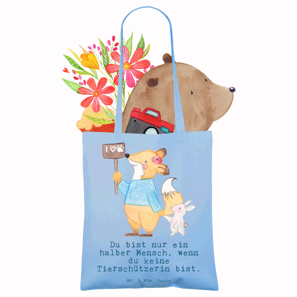 Tragetasche Tierschützerin mit Herz Beuteltasche, Beutel, Einkaufstasche, Jutebeutel, Stoffbeutel, Tasche, Shopper, Umhängetasche, Strandtasche, Schultertasche, Stofftasche, Tragetasche, Badetasche, Jutetasche, Einkaufstüte, Laptoptasche, Beruf, Ausbildung, Jubiläum, Abschied, Rente, Kollege, Kollegin, Geschenk, Schenken, Arbeitskollege, Mitarbeiter, Firma, Danke, Dankeschön