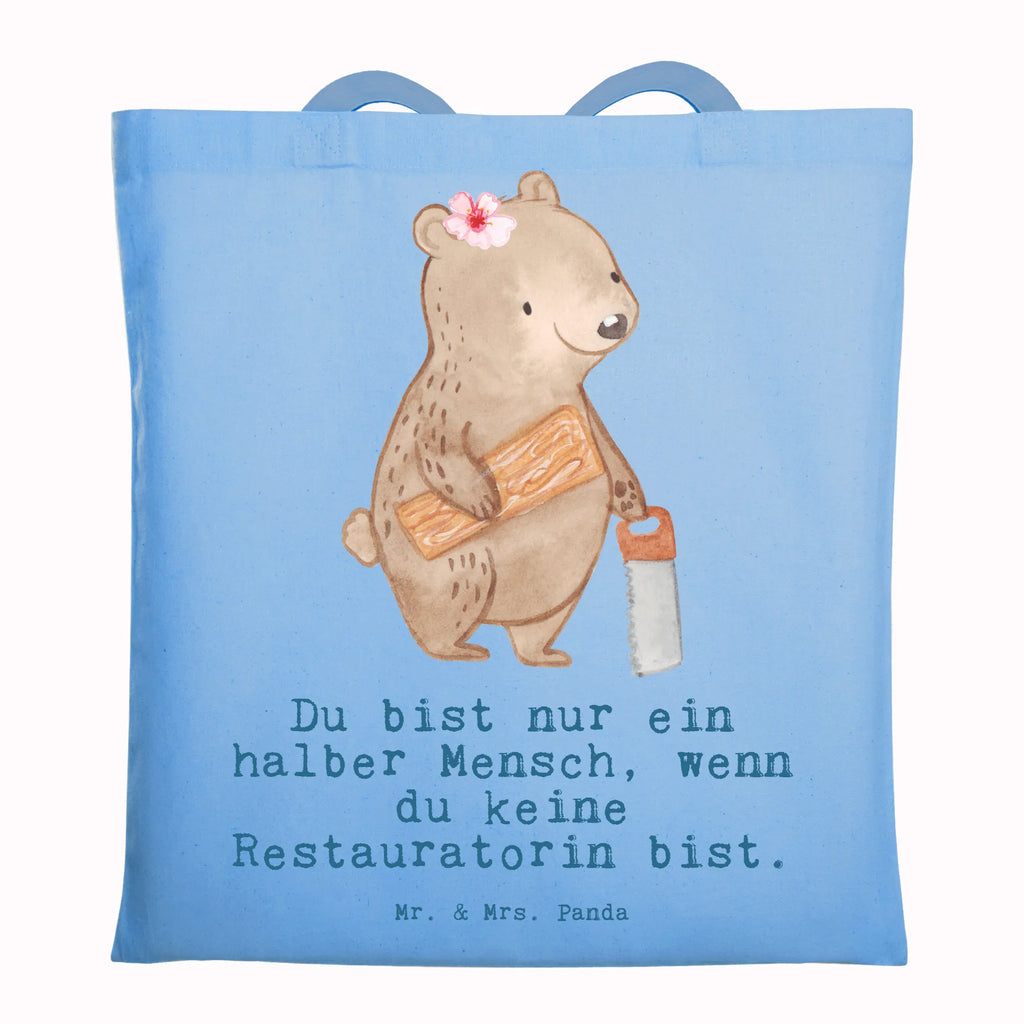 Tragetasche Restauratorin mit Herz Beuteltasche, Beutel, Einkaufstasche, Jutebeutel, Stoffbeutel, Tasche, Shopper, Umhängetasche, Strandtasche, Schultertasche, Stofftasche, Tragetasche, Badetasche, Jutetasche, Einkaufstüte, Laptoptasche, Beruf, Ausbildung, Jubiläum, Abschied, Rente, Kollege, Kollegin, Geschenk, Schenken, Arbeitskollege, Mitarbeiter, Firma, Danke, Dankeschön