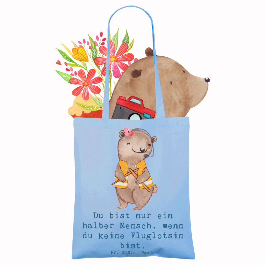 Tragetasche Fluglotsin mit Herz Beuteltasche, Beutel, Einkaufstasche, Jutebeutel, Stoffbeutel, Tasche, Shopper, Umhängetasche, Strandtasche, Schultertasche, Stofftasche, Tragetasche, Badetasche, Jutetasche, Einkaufstüte, Laptoptasche, Beruf, Ausbildung, Jubiläum, Abschied, Rente, Kollege, Kollegin, Geschenk, Schenken, Arbeitskollege, Mitarbeiter, Firma, Danke, Dankeschön, Fluglotsin, Flugverkehrsleiterin, Luftfahrtpersonal, Flugsicherung