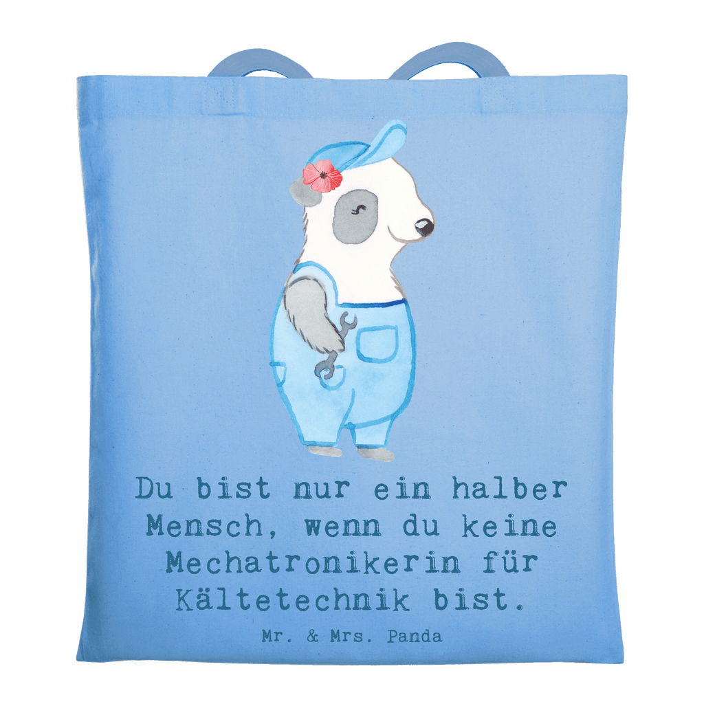 Tragetasche Mechatronikerin für Kältetechnik mit Herz Beuteltasche, Beutel, Einkaufstasche, Jutebeutel, Stoffbeutel, Tasche, Shopper, Umhängetasche, Strandtasche, Schultertasche, Stofftasche, Tragetasche, Badetasche, Jutetasche, Einkaufstüte, Laptoptasche, Beruf, Ausbildung, Jubiläum, Abschied, Rente, Kollege, Kollegin, Geschenk, Schenken, Arbeitskollege, Mitarbeiter, Firma, Danke, Dankeschön, Mechatronikerin für Kältetechnik, Gesellenprüfung