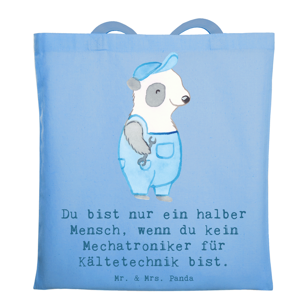 Tragetasche Mechatroniker für Kältetechnik mit Herz Beuteltasche, Beutel, Einkaufstasche, Jutebeutel, Stoffbeutel, Tasche, Shopper, Umhängetasche, Strandtasche, Schultertasche, Stofftasche, Tragetasche, Badetasche, Jutetasche, Einkaufstüte, Laptoptasche, Beruf, Ausbildung, Jubiläum, Abschied, Rente, Kollege, Kollegin, Geschenk, Schenken, Arbeitskollege, Mitarbeiter, Firma, Danke, Dankeschön, Mechatroniker für Kältetechnik, Gesellenprüfung