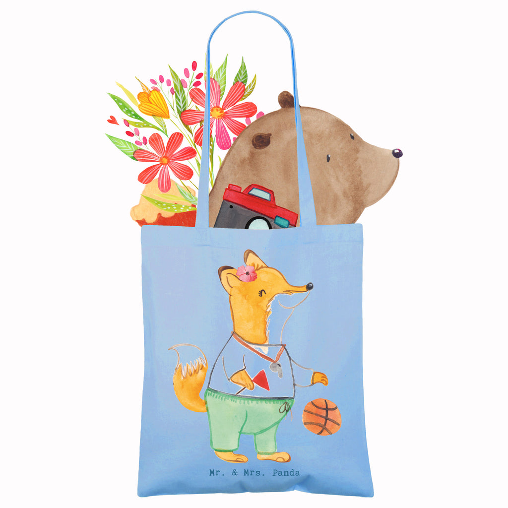 Tragetasche Basketballtrainerin mit Herz Beuteltasche, Beutel, Einkaufstasche, Jutebeutel, Stoffbeutel, Tasche, Shopper, Umhängetasche, Strandtasche, Schultertasche, Stofftasche, Tragetasche, Badetasche, Jutetasche, Einkaufstüte, Laptoptasche, Beruf, Ausbildung, Jubiläum, Abschied, Rente, Kollege, Kollegin, Geschenk, Schenken, Arbeitskollege, Mitarbeiter, Firma, Danke, Dankeschön, Basketballtrainerin, Basketball, Sport, Ballsport, Basketballcoach, Basketballerin, Verein