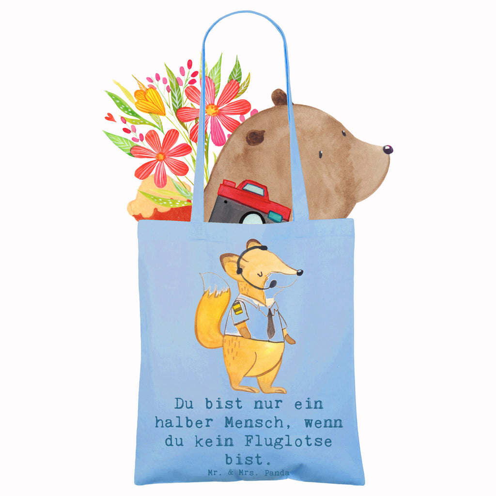 Tragetasche Fluglotse mit Herz Beuteltasche, Beutel, Einkaufstasche, Jutebeutel, Stoffbeutel, Tasche, Shopper, Umhängetasche, Strandtasche, Schultertasche, Stofftasche, Tragetasche, Badetasche, Jutetasche, Einkaufstüte, Laptoptasche, Beruf, Ausbildung, Jubiläum, Abschied, Rente, Kollege, Kollegin, Geschenk, Schenken, Arbeitskollege, Mitarbeiter, Firma, Danke, Dankeschön, Fluglotse, Flugverkehrsleiter, Luftfahrtpersonal, Flugsicherung