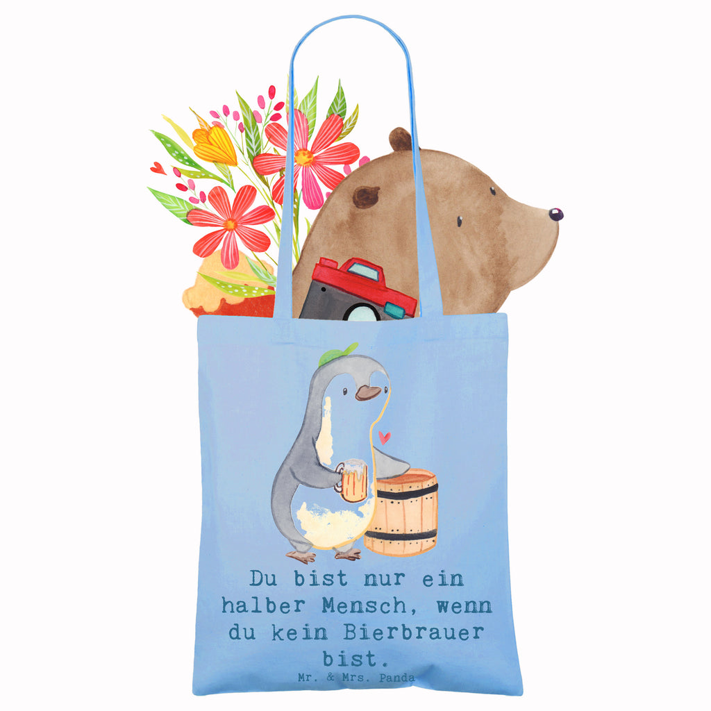 Tragetasche Bierbrauer mit Herz Beuteltasche, Beutel, Einkaufstasche, Jutebeutel, Stoffbeutel, Tasche, Shopper, Umhängetasche, Strandtasche, Schultertasche, Stofftasche, Tragetasche, Badetasche, Jutetasche, Einkaufstüte, Laptoptasche, Beruf, Ausbildung, Jubiläum, Abschied, Rente, Kollege, Kollegin, Geschenk, Schenken, Arbeitskollege, Mitarbeiter, Firma, Danke, Dankeschön, Bierbrauer, Biertrinker, Bierkenner, Biergeschenk, Hobbybrauen, Heimbrauen, Selbstbrauen, Bierliebe, Bierfass