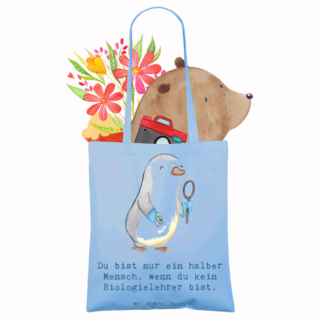 Tragetasche Biologielehrer mit Herz Beuteltasche, Beutel, Einkaufstasche, Jutebeutel, Stoffbeutel, Tasche, Shopper, Umhängetasche, Strandtasche, Schultertasche, Stofftasche, Tragetasche, Badetasche, Jutetasche, Einkaufstüte, Laptoptasche, Beruf, Ausbildung, Jubiläum, Abschied, Rente, Kollege, Kollegin, Geschenk, Schenken, Arbeitskollege, Mitarbeiter, Firma, Danke, Dankeschön, Biologielehrer, Biolehrer, Biounterricht, Biologie, Schule, Grundschule