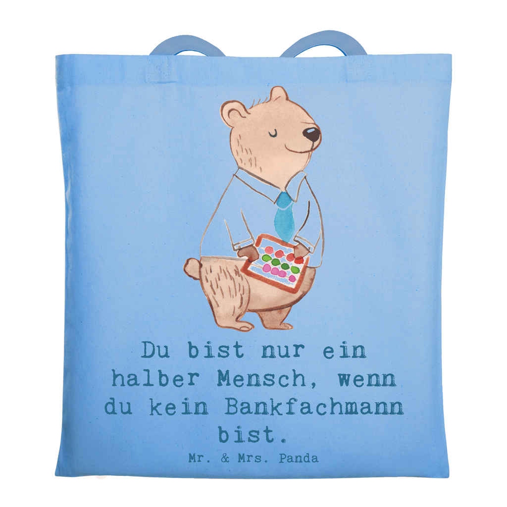 Tragetasche Bankfachmann mit Herz Beuteltasche, Beutel, Einkaufstasche, Jutebeutel, Stoffbeutel, Tasche, Shopper, Umhängetasche, Strandtasche, Schultertasche, Stofftasche, Tragetasche, Badetasche, Jutetasche, Einkaufstüte, Laptoptasche, Beruf, Ausbildung, Jubiläum, Abschied, Rente, Kollege, Kollegin, Geschenk, Schenken, Arbeitskollege, Mitarbeiter, Firma, Danke, Dankeschön, Bankfachmann, Bankangestellter, Bänker, Bankberater