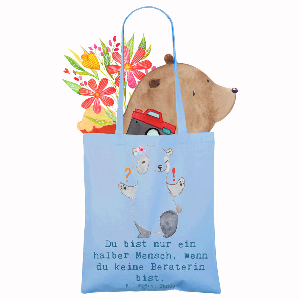 Tragetasche Beraterin mit Herz Beuteltasche, Beutel, Einkaufstasche, Jutebeutel, Stoffbeutel, Tasche, Shopper, Umhängetasche, Strandtasche, Schultertasche, Stofftasche, Tragetasche, Badetasche, Jutetasche, Einkaufstüte, Laptoptasche, Beruf, Ausbildung, Jubiläum, Abschied, Rente, Kollege, Kollegin, Geschenk, Schenken, Arbeitskollege, Mitarbeiter, Firma, Danke, Dankeschön, Beraterin, Finanzberaterin, IT Beratung, Beratungsbüro, Eröffnung