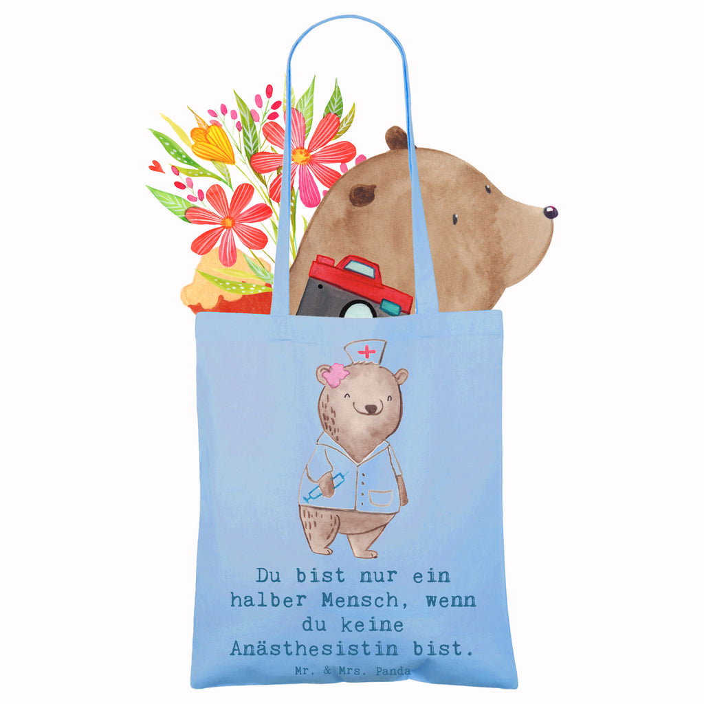 Tragetasche Anästhesistin mit Herz Beuteltasche, Beutel, Einkaufstasche, Jutebeutel, Stoffbeutel, Tasche, Shopper, Umhängetasche, Strandtasche, Schultertasche, Stofftasche, Tragetasche, Badetasche, Jutetasche, Einkaufstüte, Laptoptasche, Beruf, Ausbildung, Jubiläum, Abschied, Rente, Kollege, Kollegin, Geschenk, Schenken, Arbeitskollege, Mitarbeiter, Firma, Danke, Dankeschön, Anästhesistin, Narkoseärztin, Anästhesie, Krankenhaus, Studium