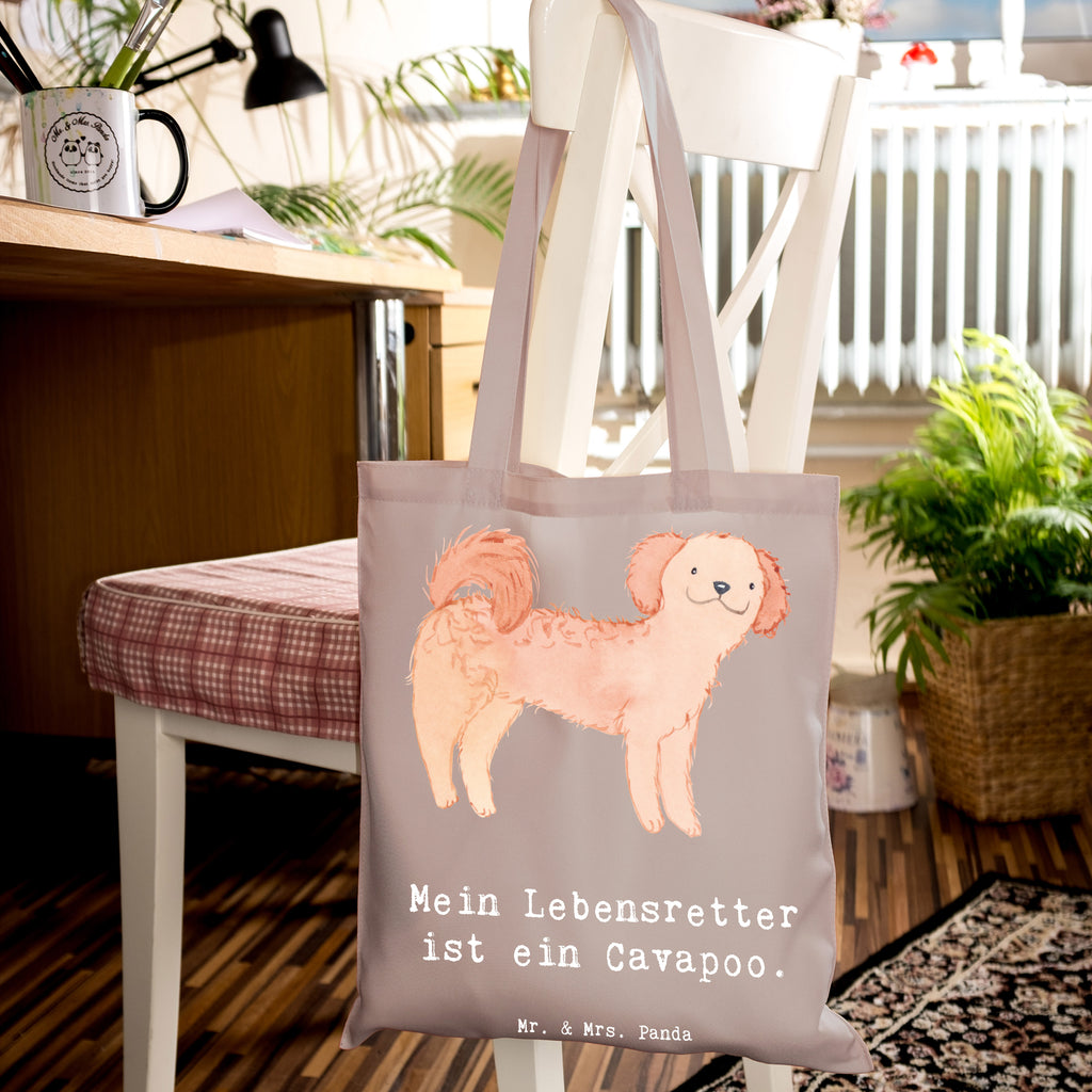 Tragetasche Cavapoo Lebensretter Beuteltasche, Beutel, Einkaufstasche, Jutebeutel, Stoffbeutel, Tasche, Shopper, Umhängetasche, Strandtasche, Schultertasche, Stofftasche, Tragetasche, Badetasche, Jutetasche, Einkaufstüte, Laptoptasche, Hund, Hunderasse, Rassehund, Hundebesitzer, Geschenk, Tierfreund, Schenken, Welpe, Cavapoo, Cavoodle