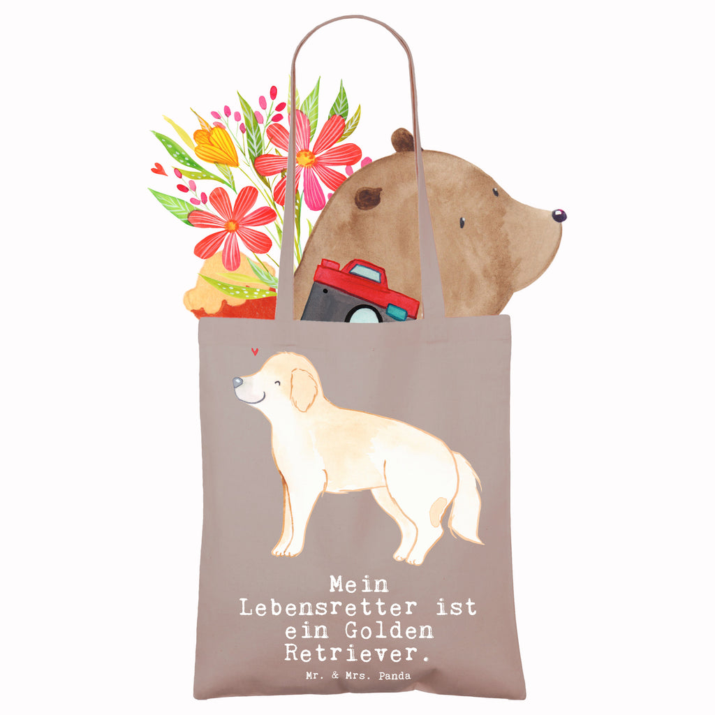 Tragetasche Golden Retriever Lebensretter Beuteltasche, Beutel, Einkaufstasche, Jutebeutel, Stoffbeutel, Tasche, Shopper, Umhängetasche, Strandtasche, Schultertasche, Stofftasche, Tragetasche, Badetasche, Jutetasche, Einkaufstüte, Laptoptasche, Hund, Hunderasse, Rassehund, Hundebesitzer, Geschenk, Tierfreund, Schenken, Welpe, Golden Retriever, Goldie Hund