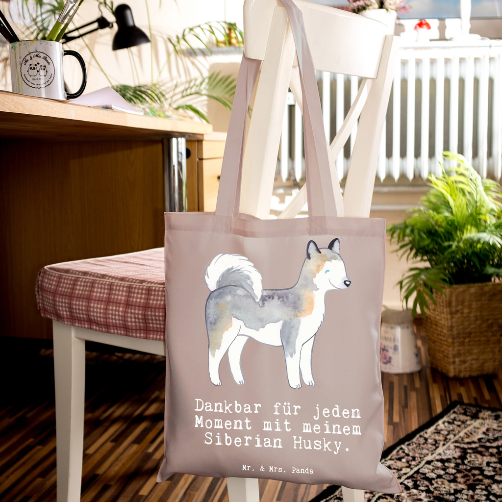 Tragetasche Siberian Husky Moment Beuteltasche, Beutel, Einkaufstasche, Jutebeutel, Stoffbeutel, Tasche, Shopper, Umhängetasche, Strandtasche, Schultertasche, Stofftasche, Tragetasche, Badetasche, Jutetasche, Einkaufstüte, Laptoptasche, Hund, Hunderasse, Rassehund, Hundebesitzer, Geschenk, Tierfreund, Schenken, Welpe, Siberian Husky